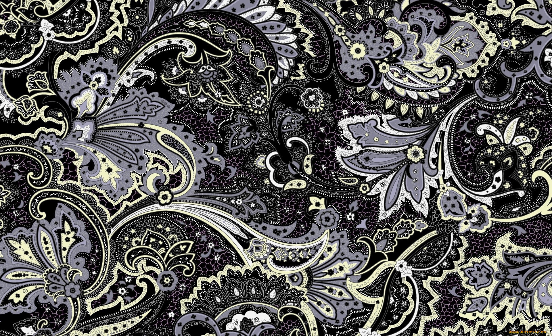 рисованное, абстракция, орнамент, узор