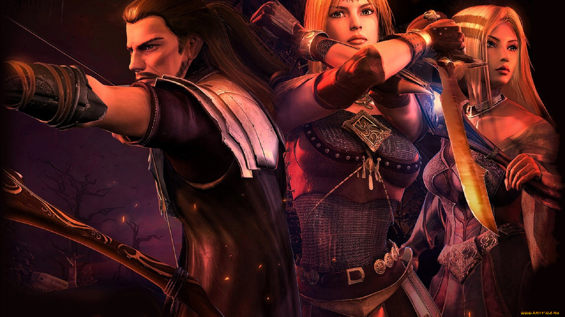 видео, игры, guild, wars, персонажи, оружие