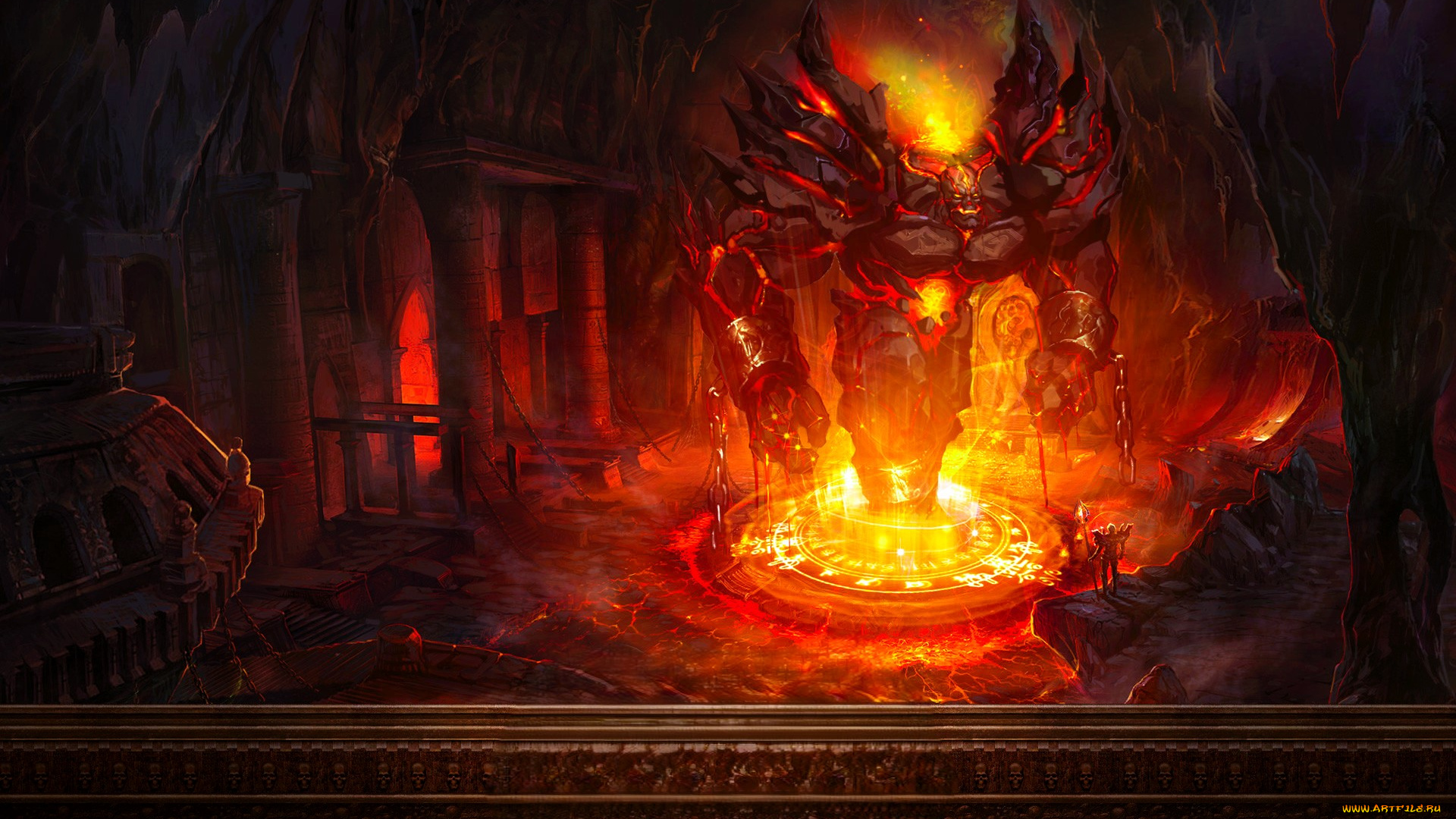 видео, игры, mummy, online, демон, цепи, круг, пещера