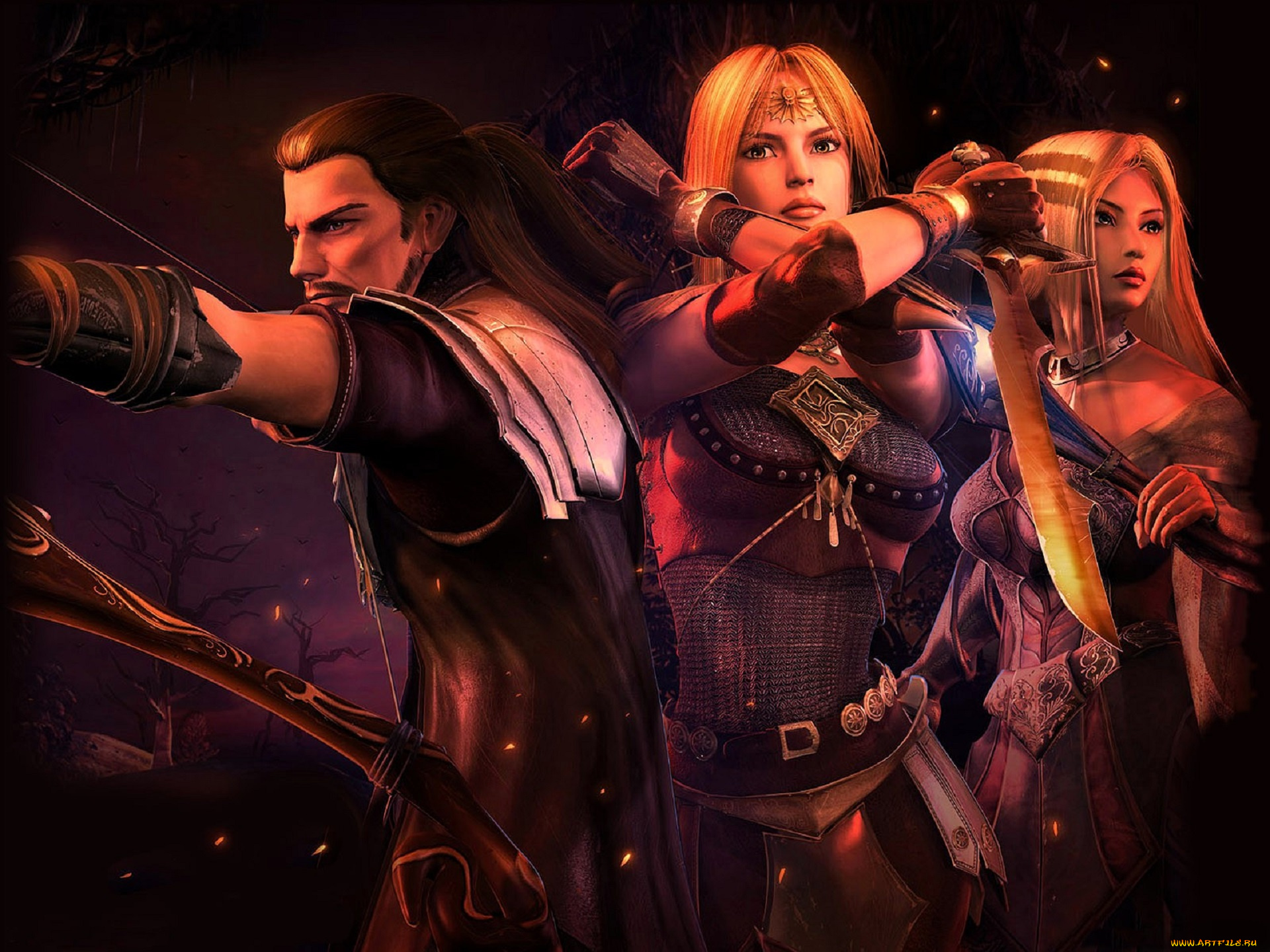 видео, игры, guild, wars, персонажи, оружие