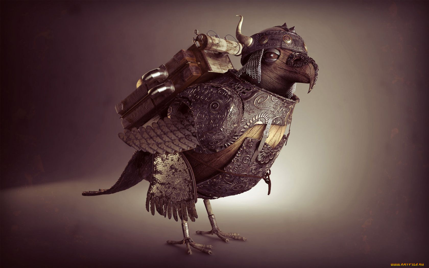 leonardo, dell’agli, 3д, графика, creatures, существа, птица