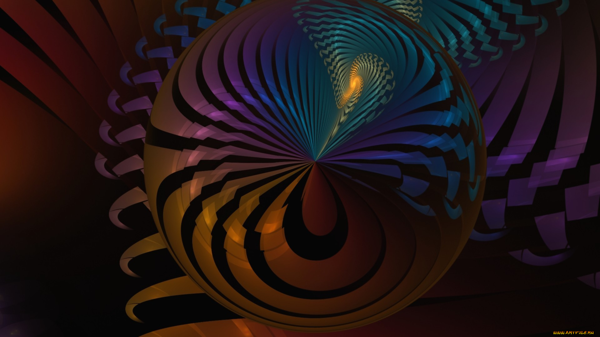 3д, графика, fractal, фракталы, узор, фон, фпактал