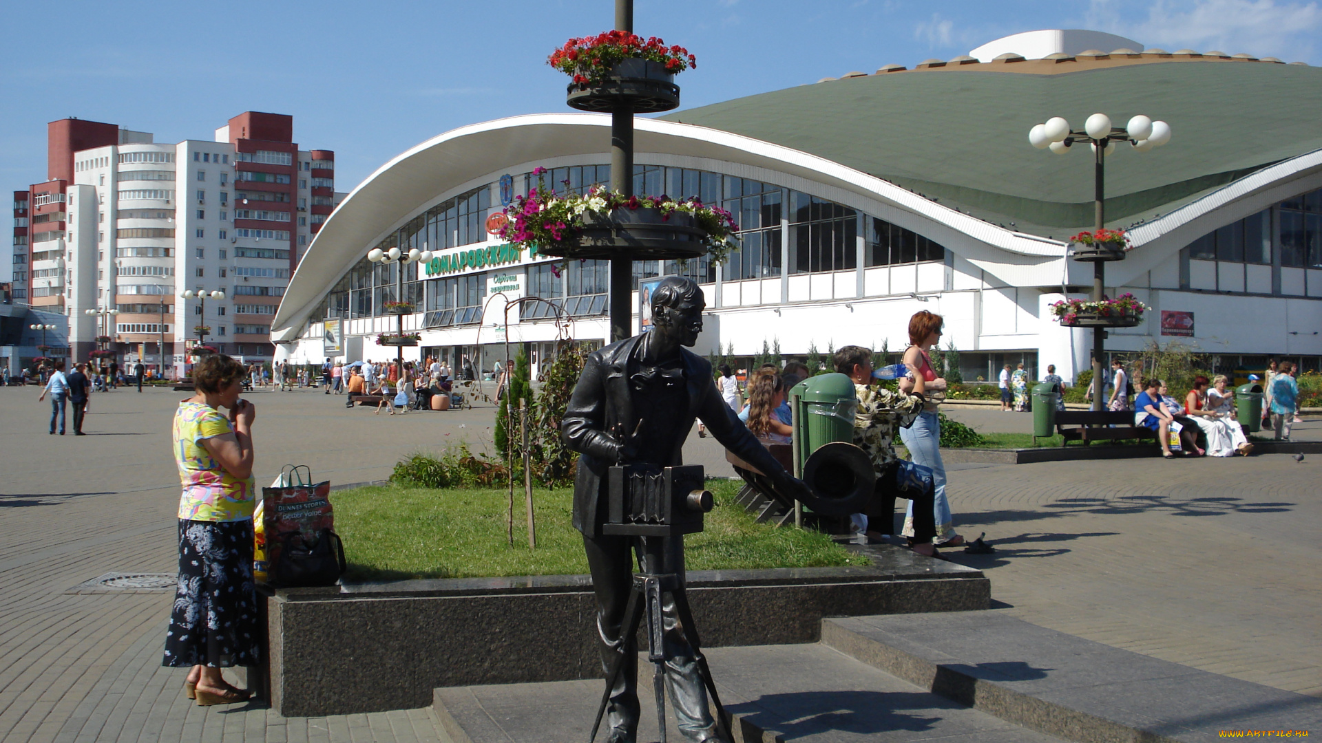 города, минск, беларусь, комаровский, рынок