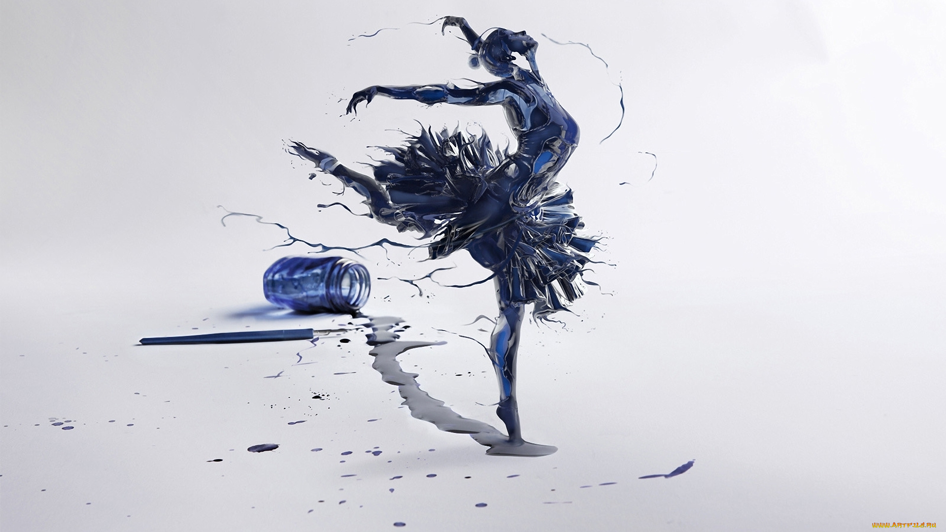 leonardo, dell’agli, 3д, графика, creatures, существа, чернила, балерина