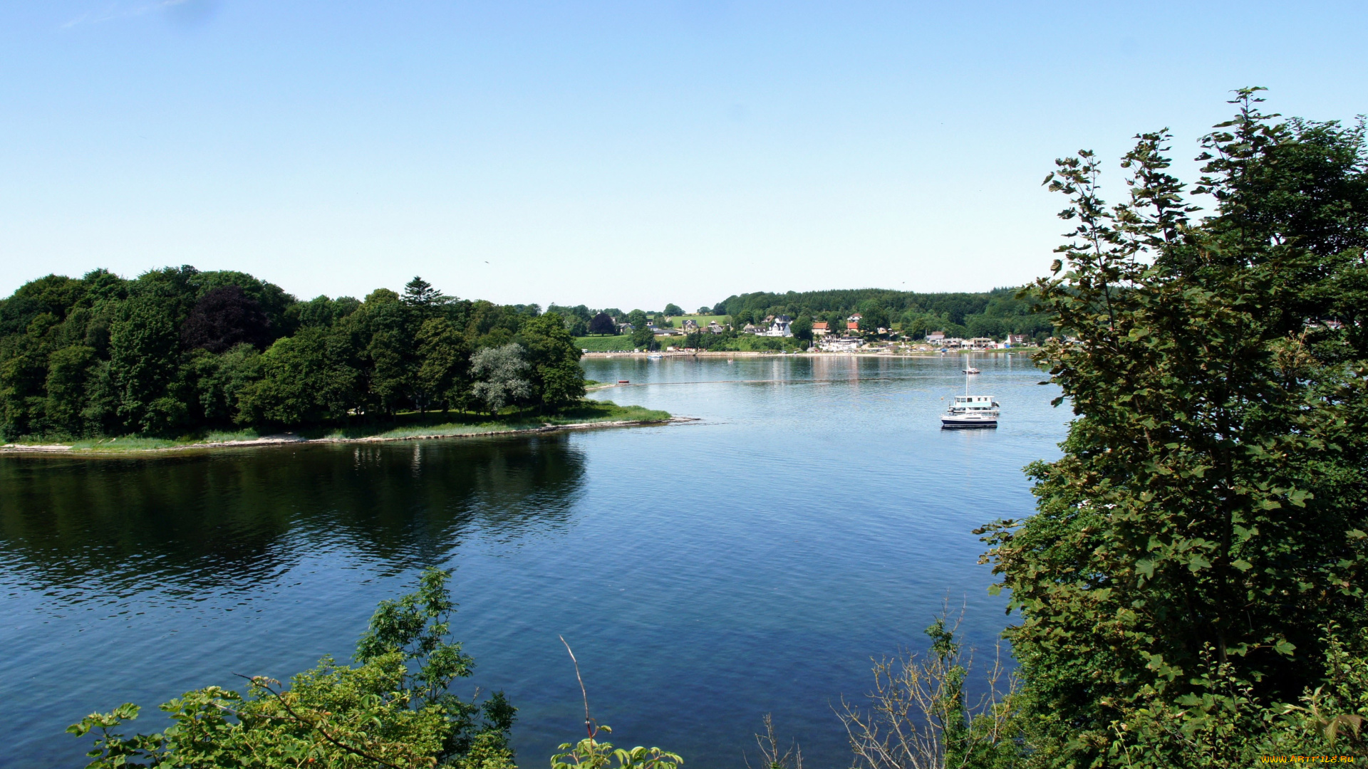 природа, реки, озера, лодки, островок, река