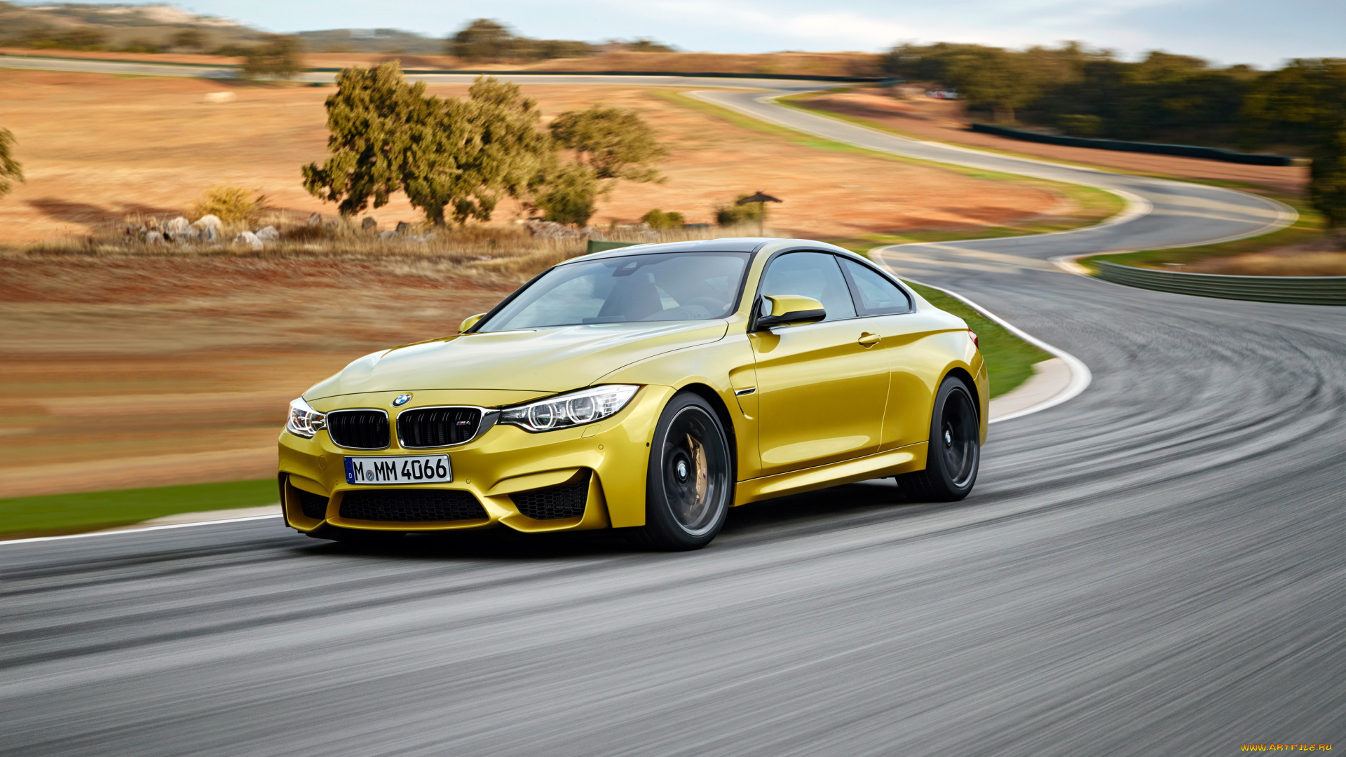 2014, bmw, m4, автомобили, bmw, желтая, дорога