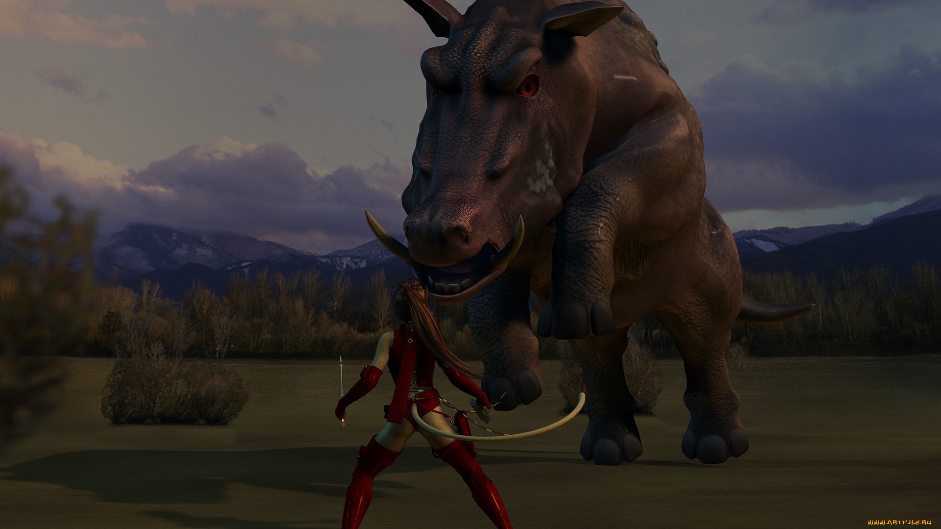 3д, графика, fantasy, , фантазия, существо, девушка, кошка