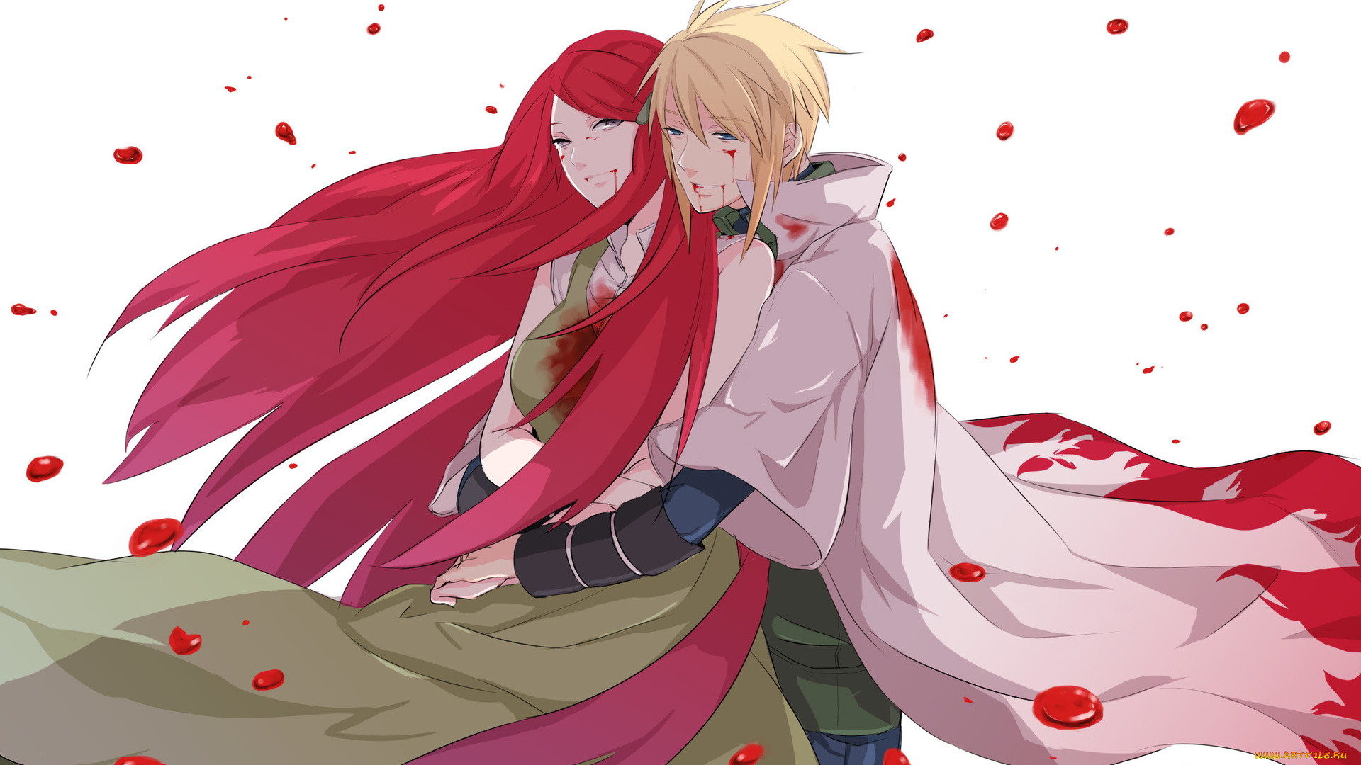 аниме, naruto, минато, кушина