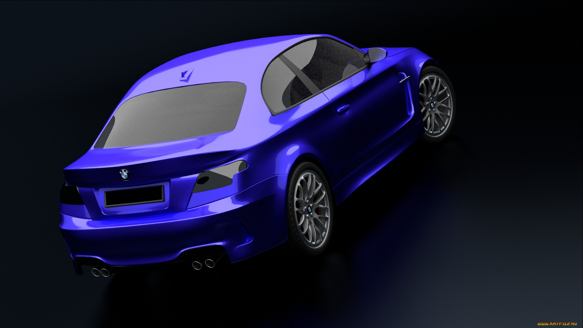 автомобили, 3д, синий