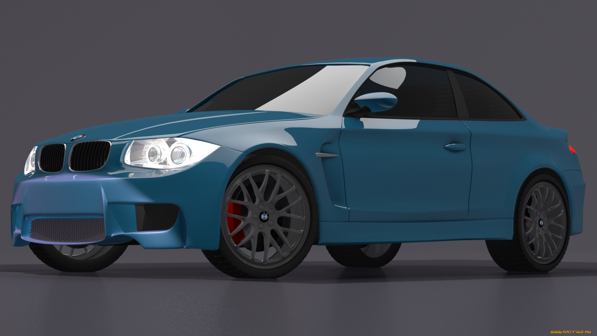 автомобили, 3д, синий