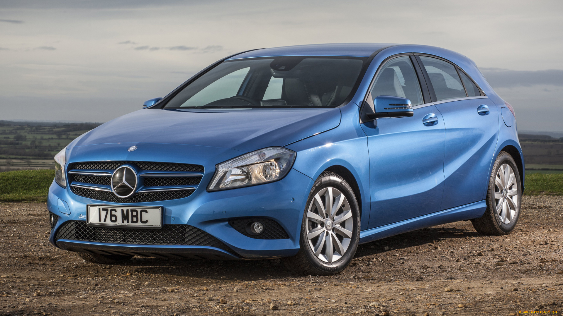 автомобили, mercedes-benz, a, 180, cdэ, uk-spec, w176, 2012, синий