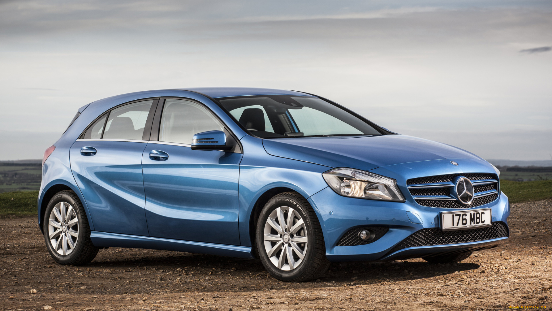 автомобили, mercedes-benz, a, 180, cdэ, uk-spec, w176, 2012, синий