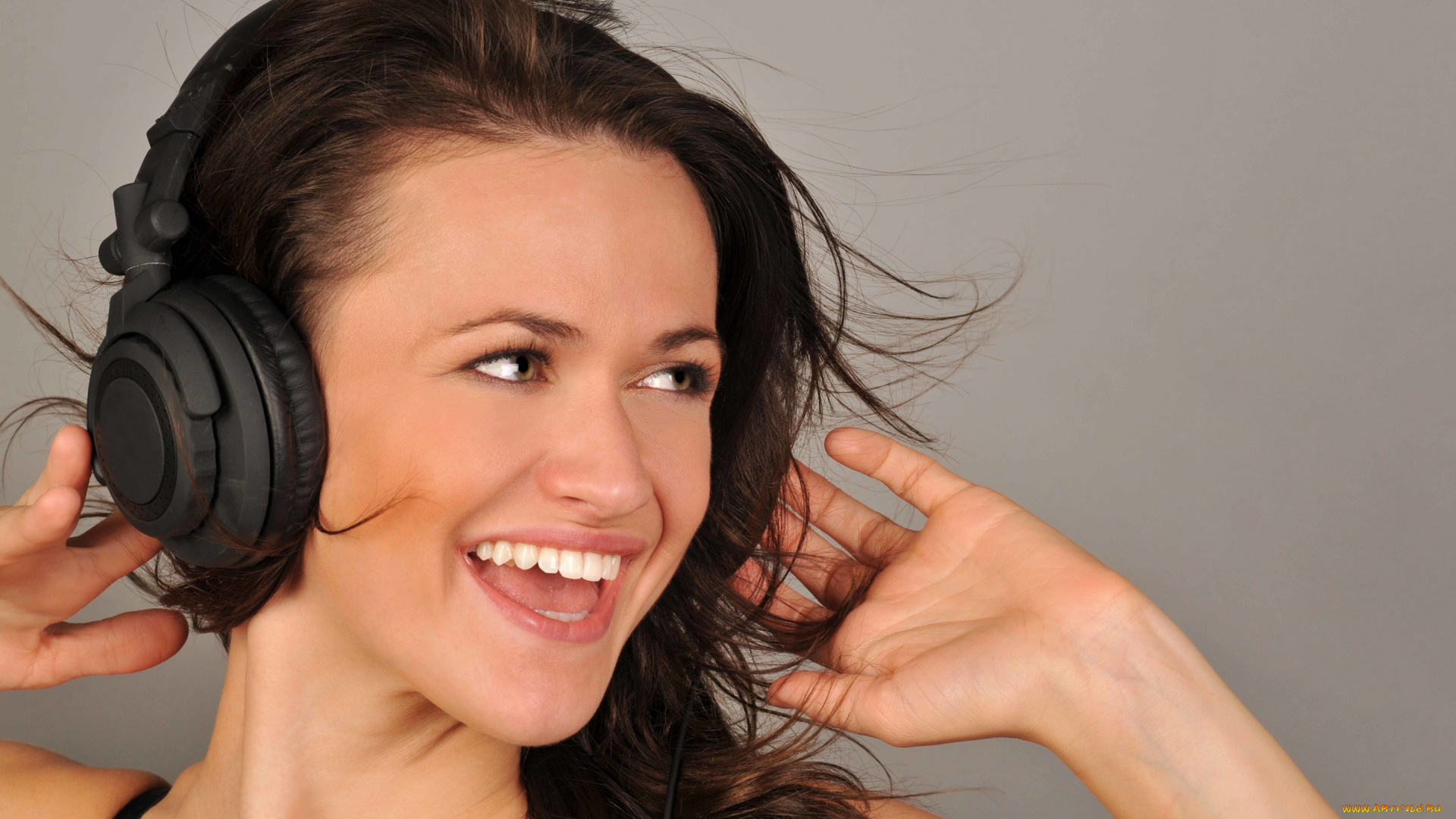 девушки, -unsort, , лица, , портреты, наушники