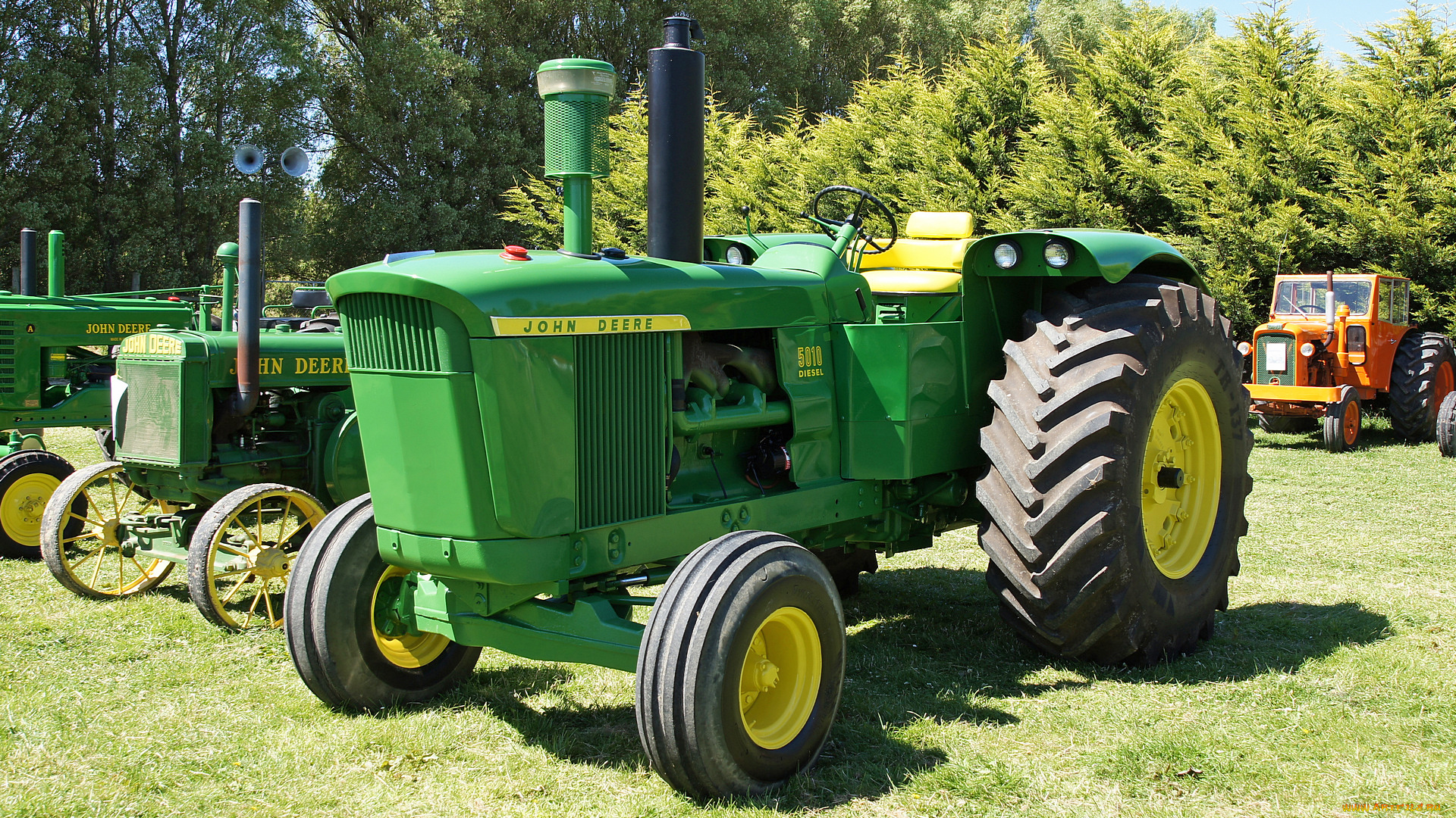 john, deere, 5010, tractor, техника, тракторы, трактор, колесный