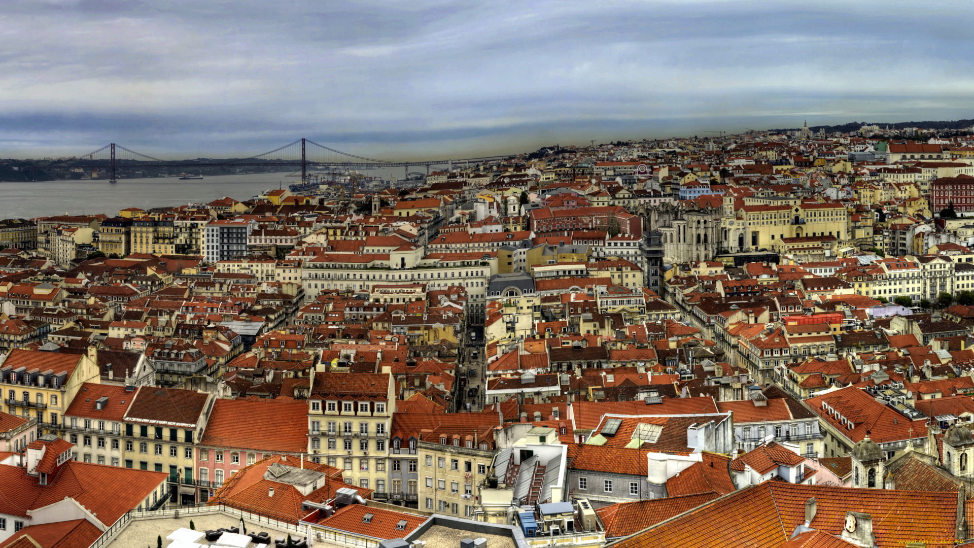 португалия, , лиссабон, города, лиссабон, , португалия, лиссабон, панорама, дома