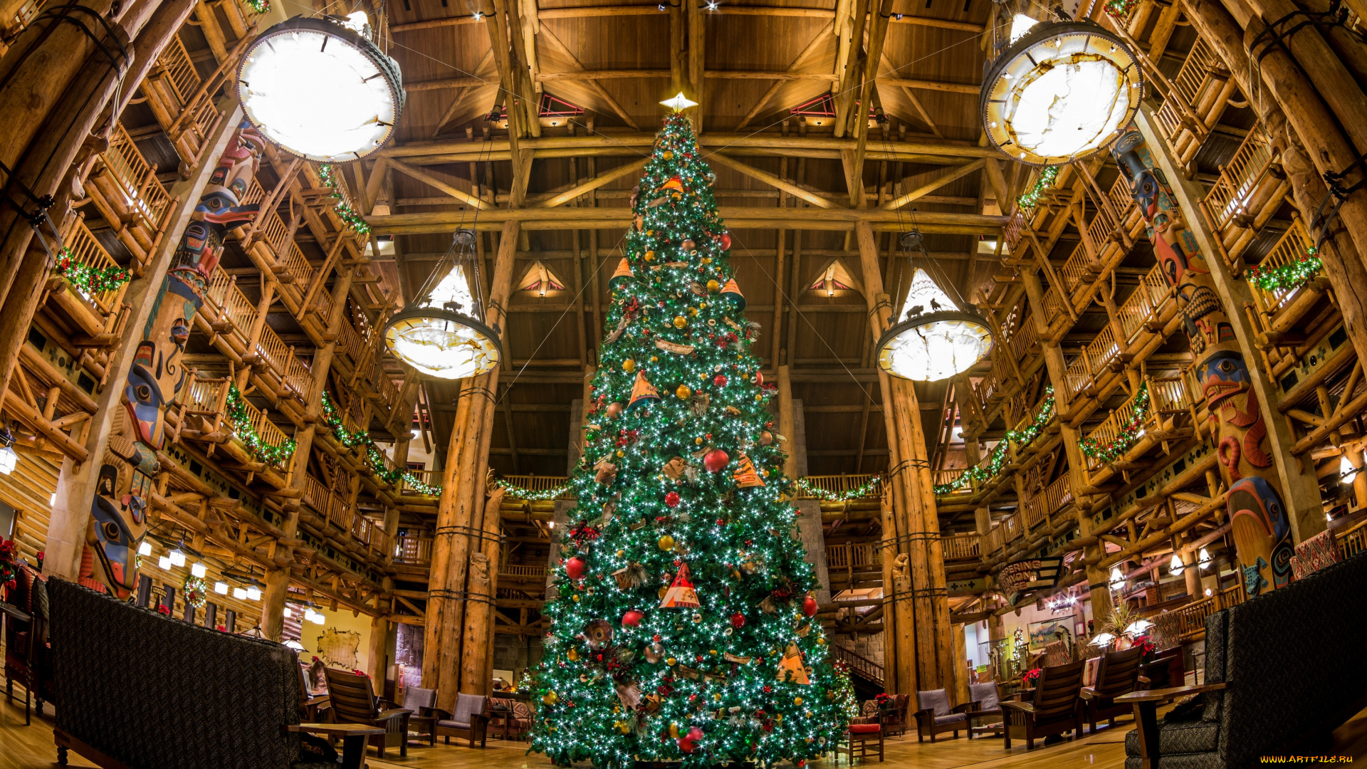 праздничные, Ёлки, флорида, орландо