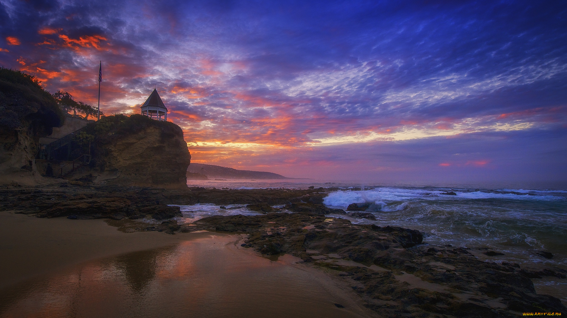 природа, побережье, океан