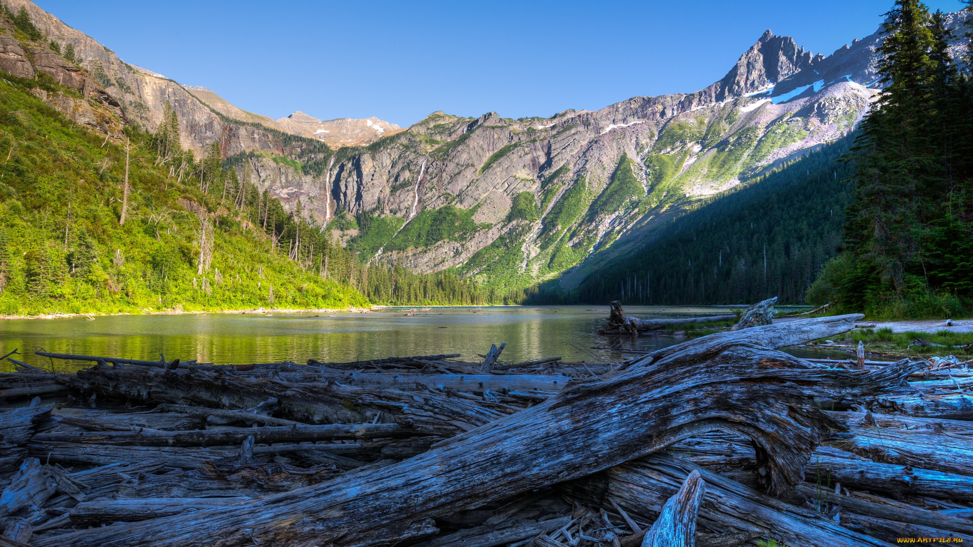 природа, реки, озера, америка, сша, национальный, парк