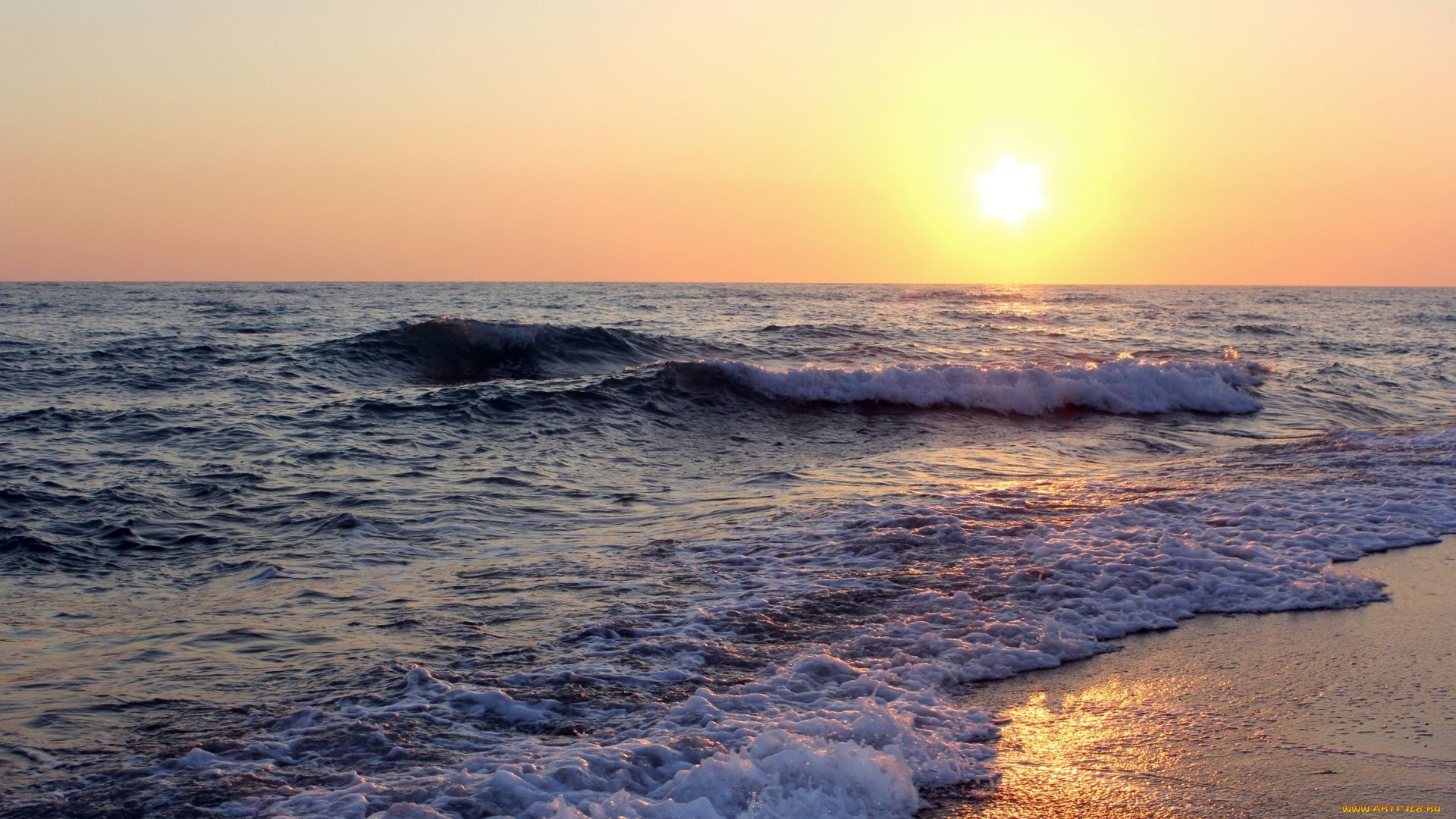 природа, восходы, закаты, закат, берег