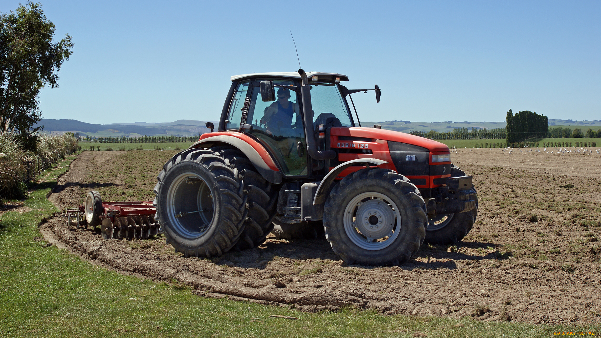 same, rubin, 135, tractor, техника, тракторы, колесный, тяжелый, трактор