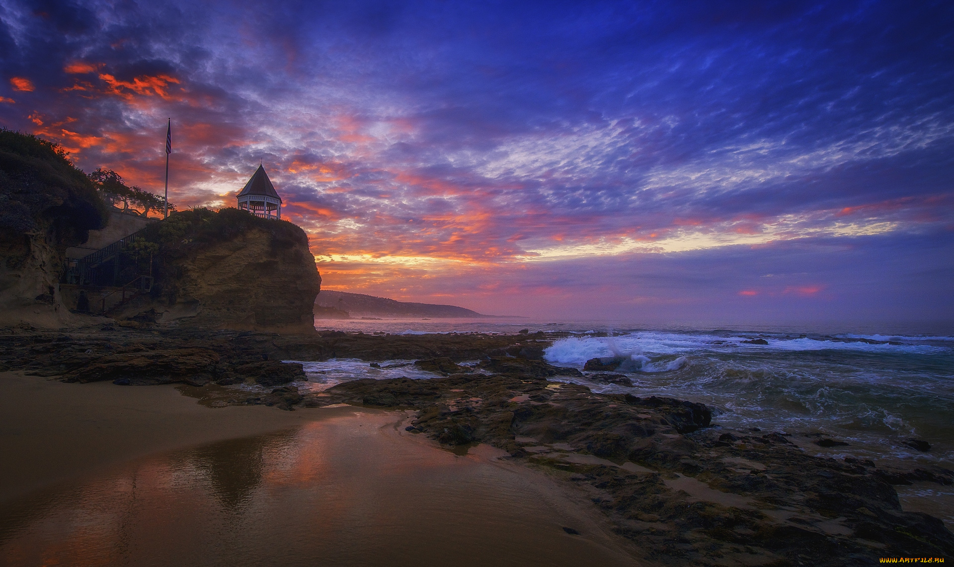 природа, побережье, океан