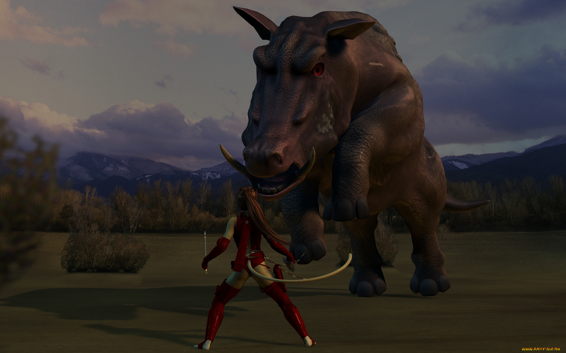 3д, графика, fantasy, , фантазия, существо, девушка, кошка