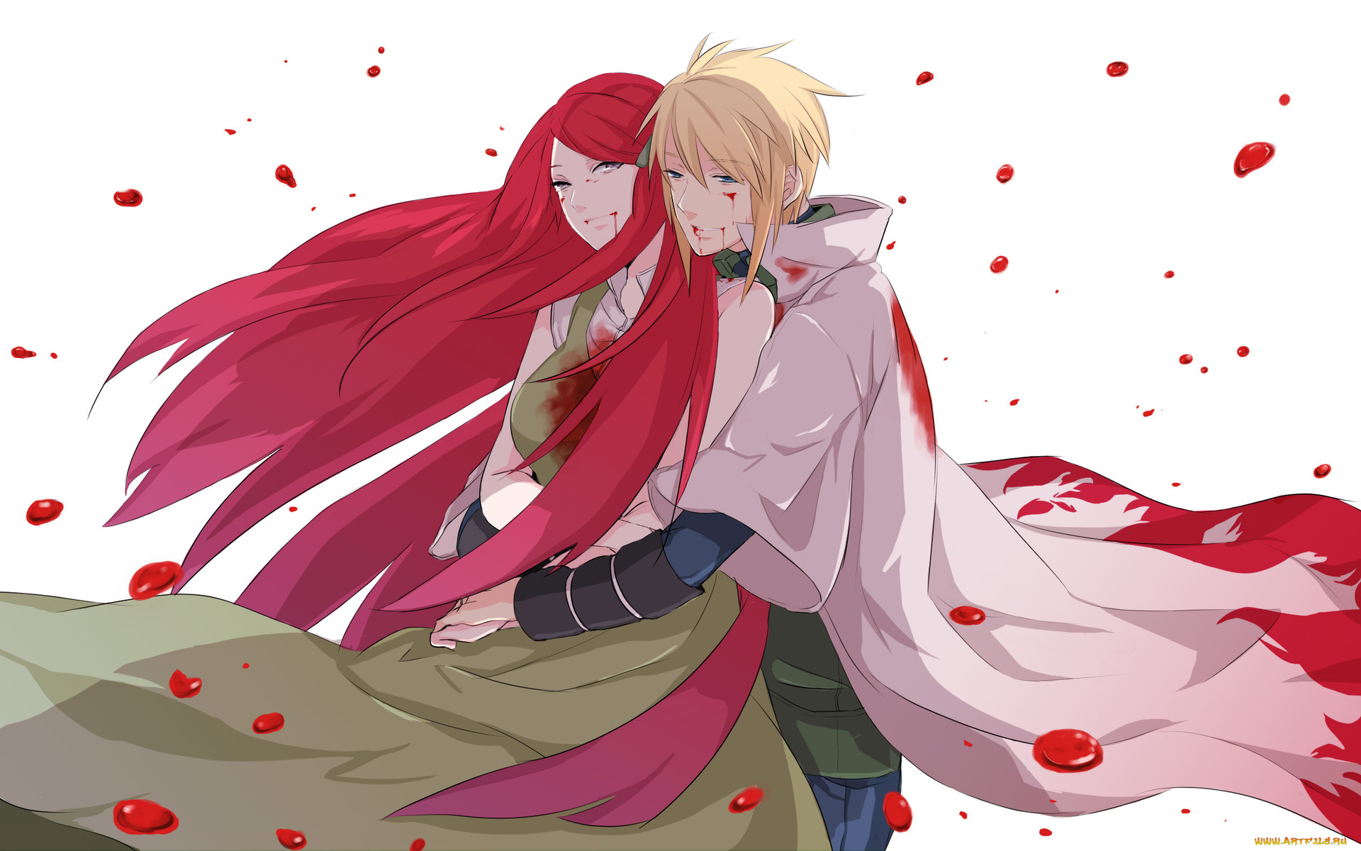 аниме, naruto, минато, кушина