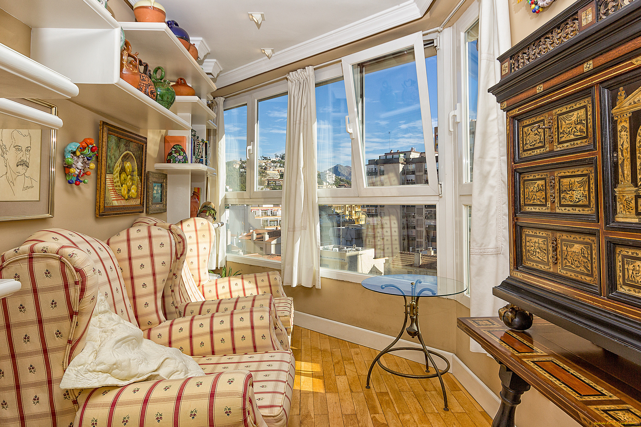 интерьер, веранды, , террасы, , балконы, диван, вид, окна