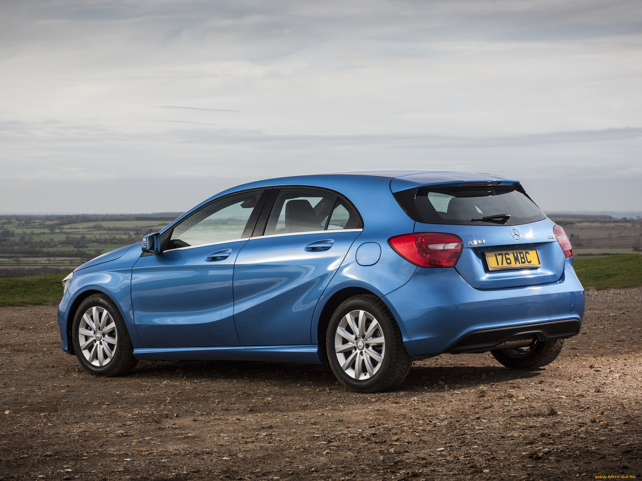 автомобили, mercedes-benz, a, 180, cdэ, uk-spec, w176, 2012, синий