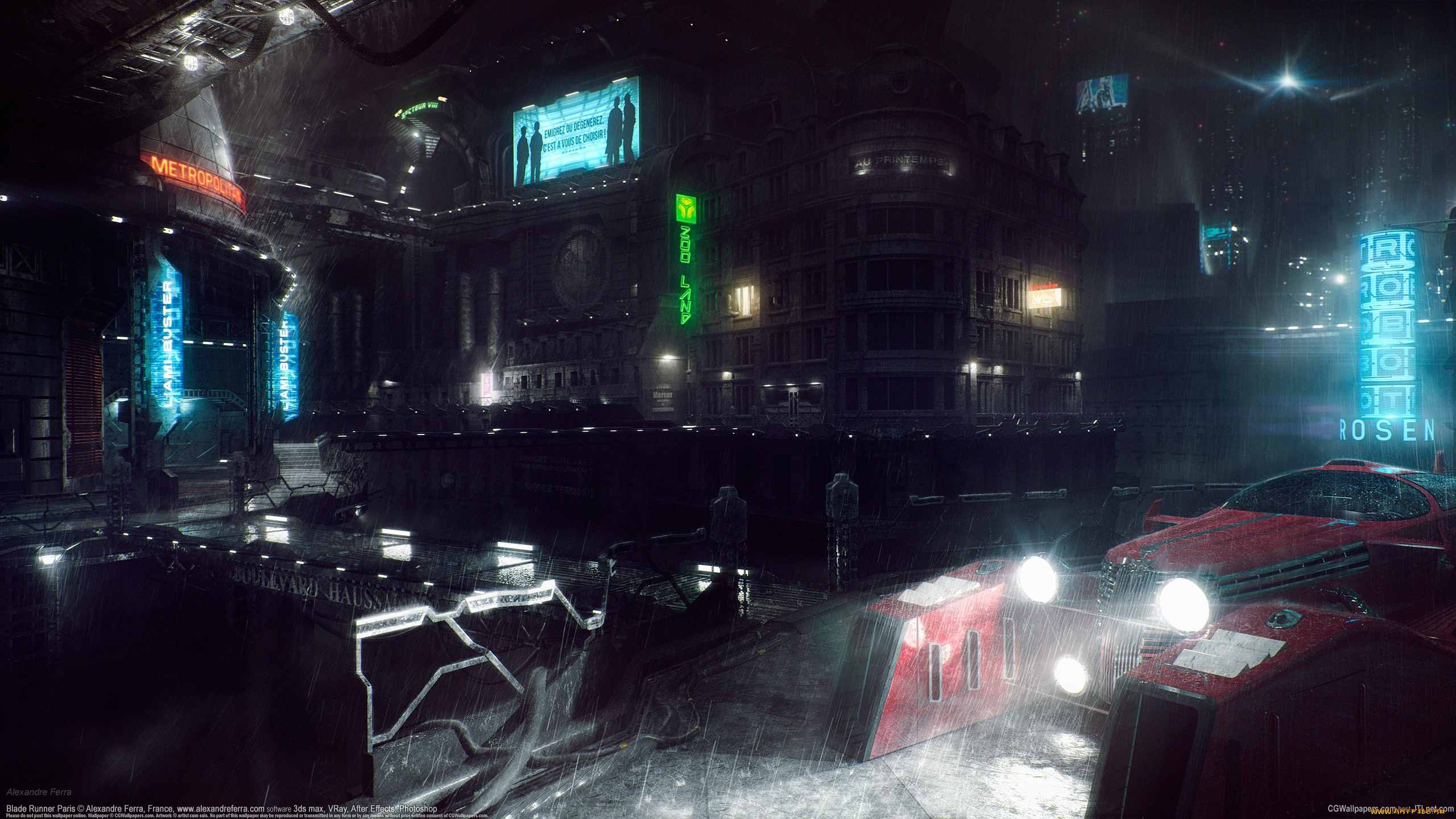 alexandre, ferra, фэнтези, иные, миры, , иные, времена, дождь, alexandre, ferra, авто, город