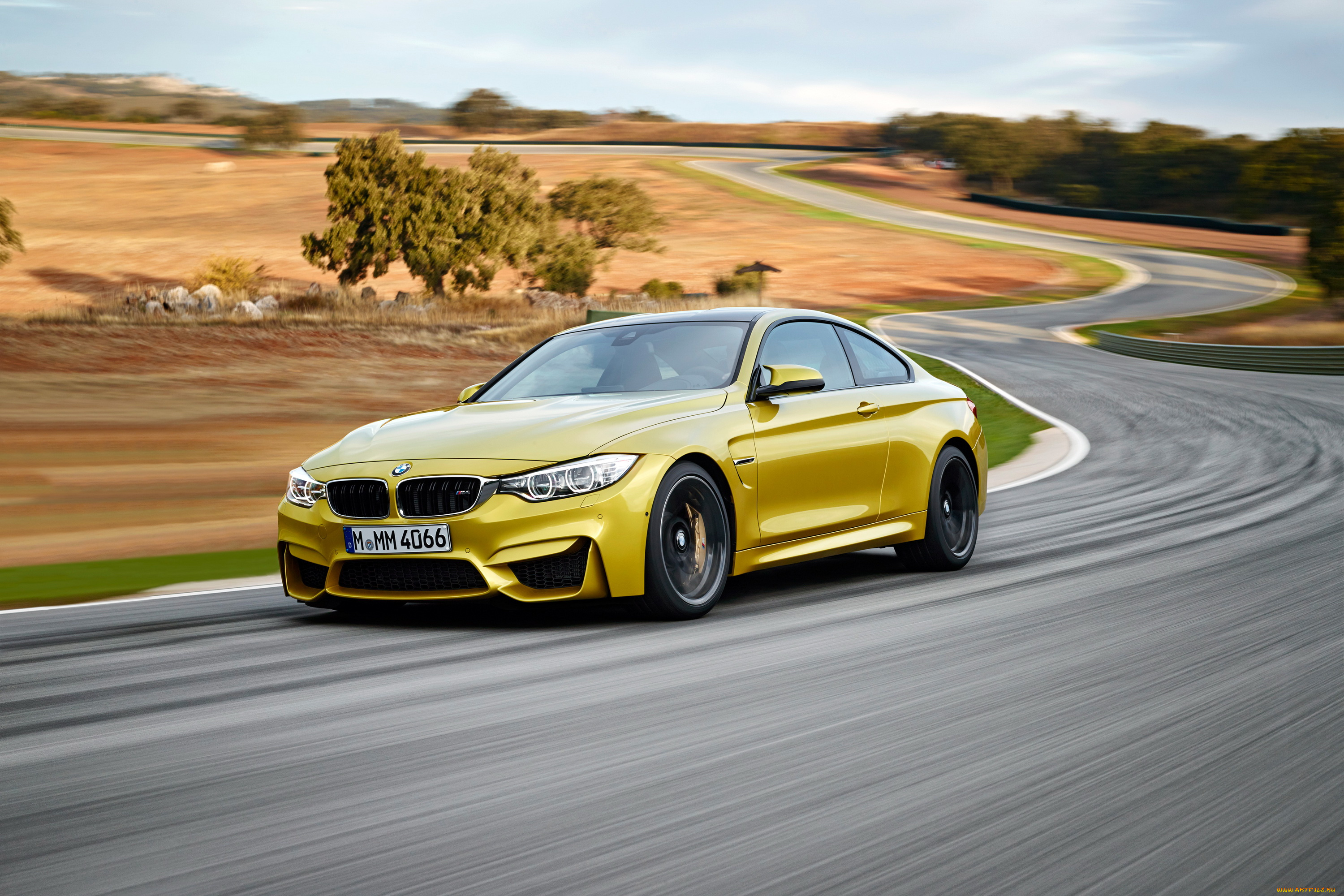 2014, bmw, m4, автомобили, bmw, желтая, дорога