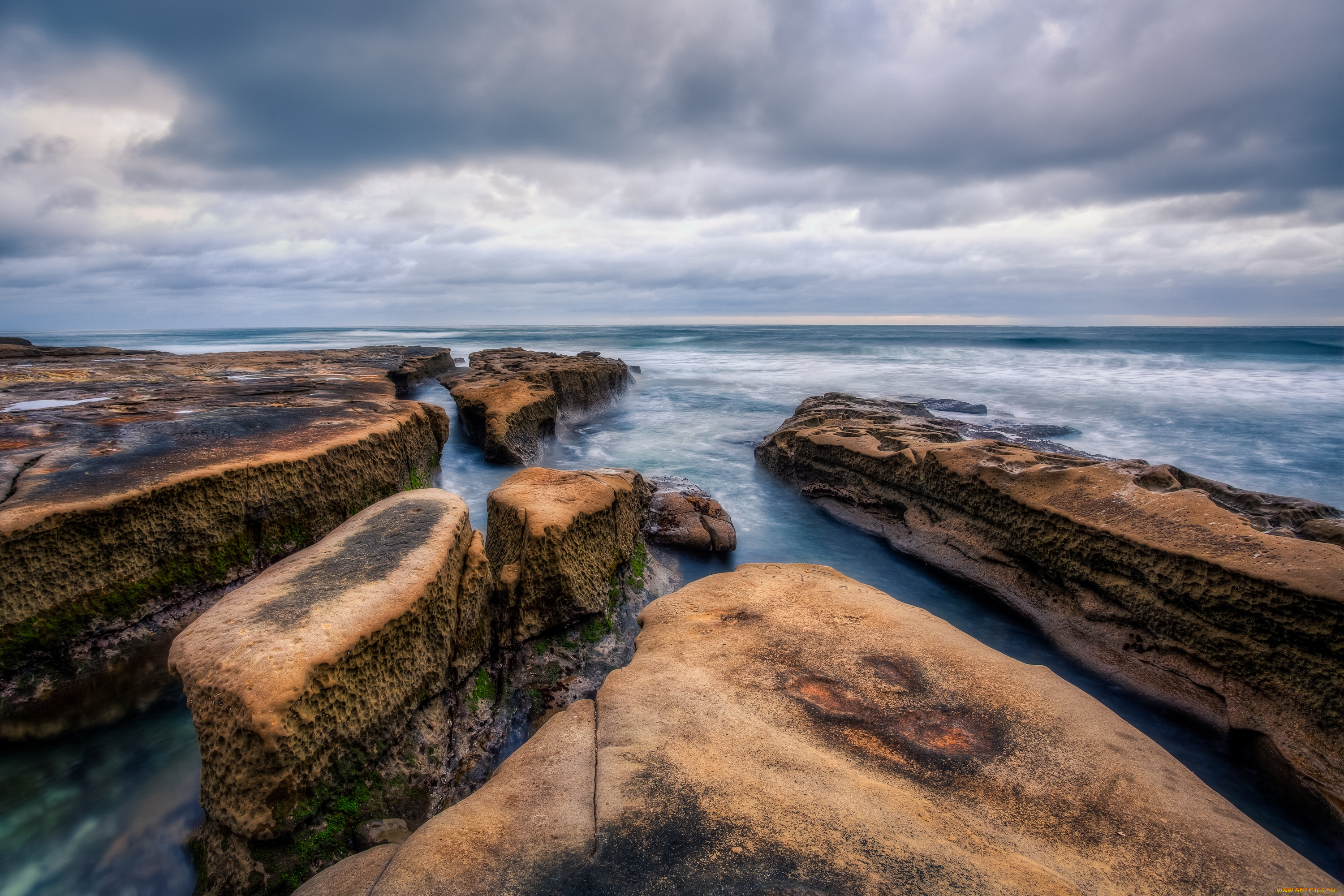 природа, побережье, океан