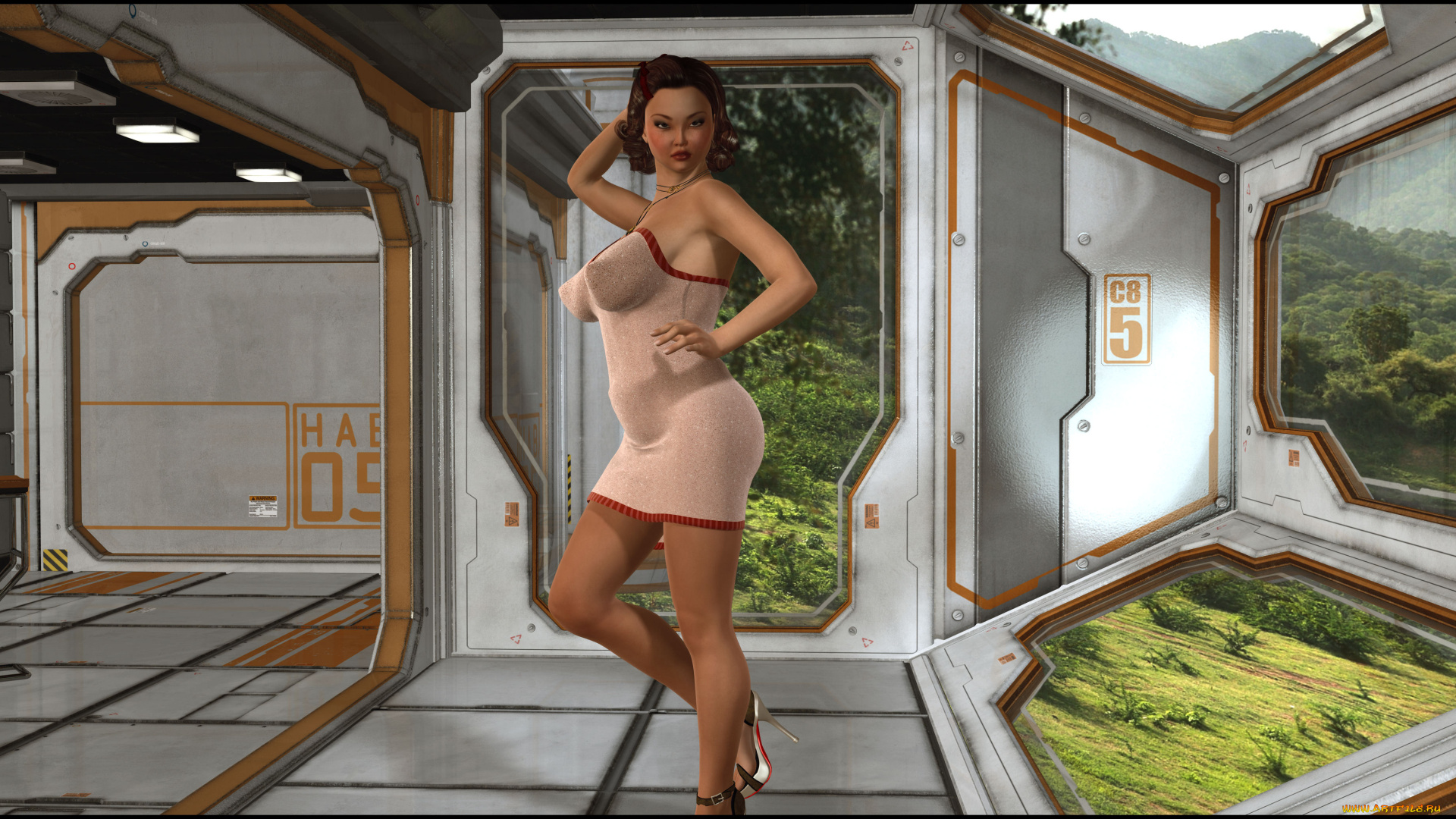 3д, графика, люди, , people, девушка, фон, взгляд