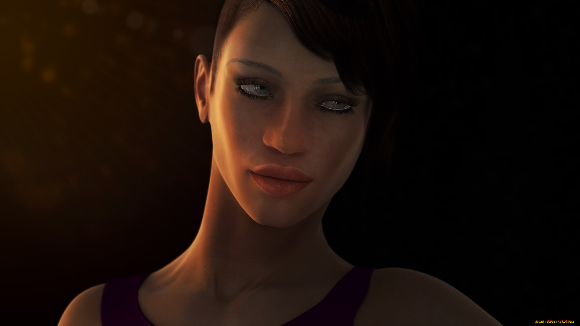 3д, графика, портрет, , portraits, девушка, фон, взгляд