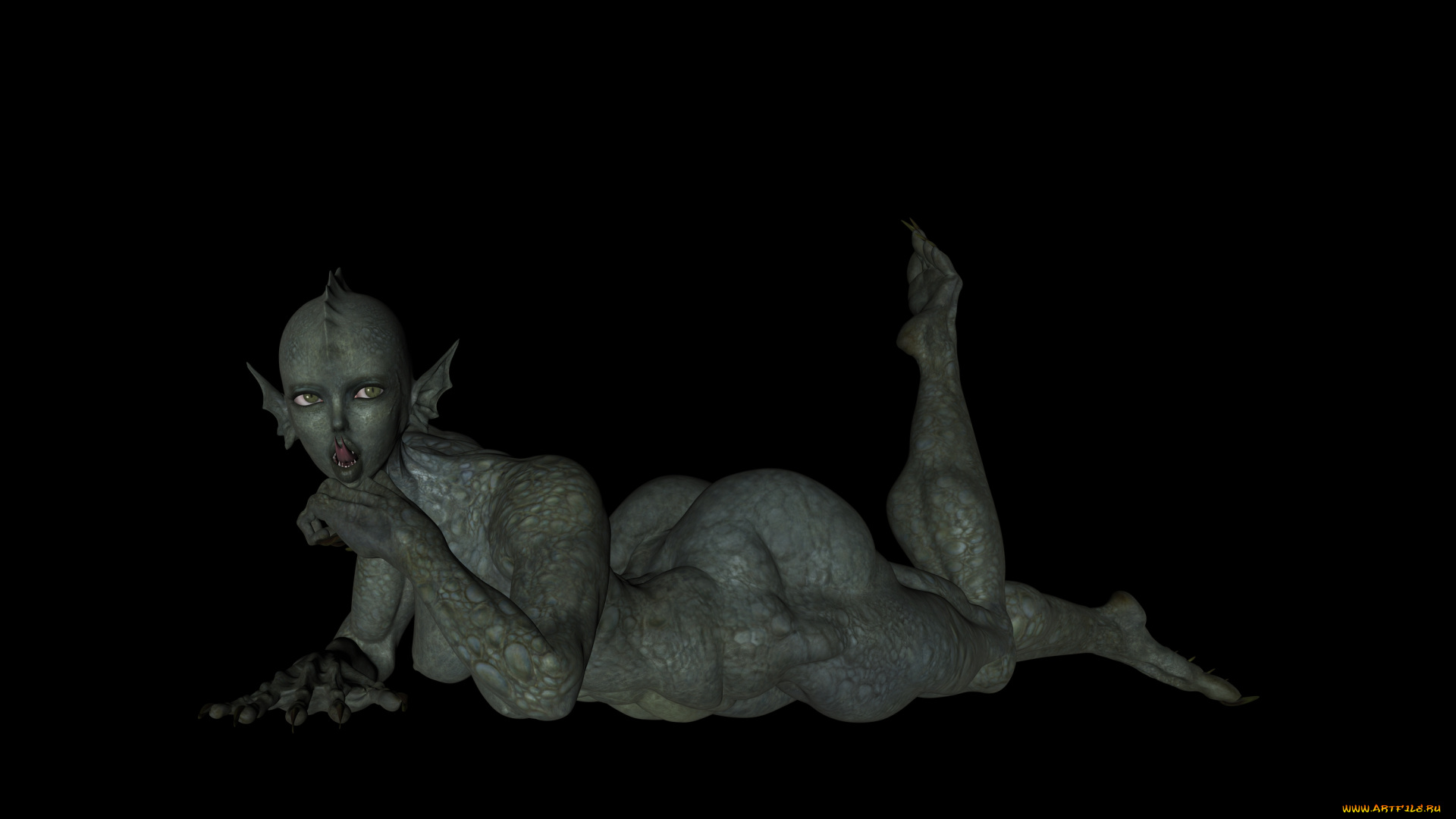 3д, графика, существа, , creatures, взгляд, фон