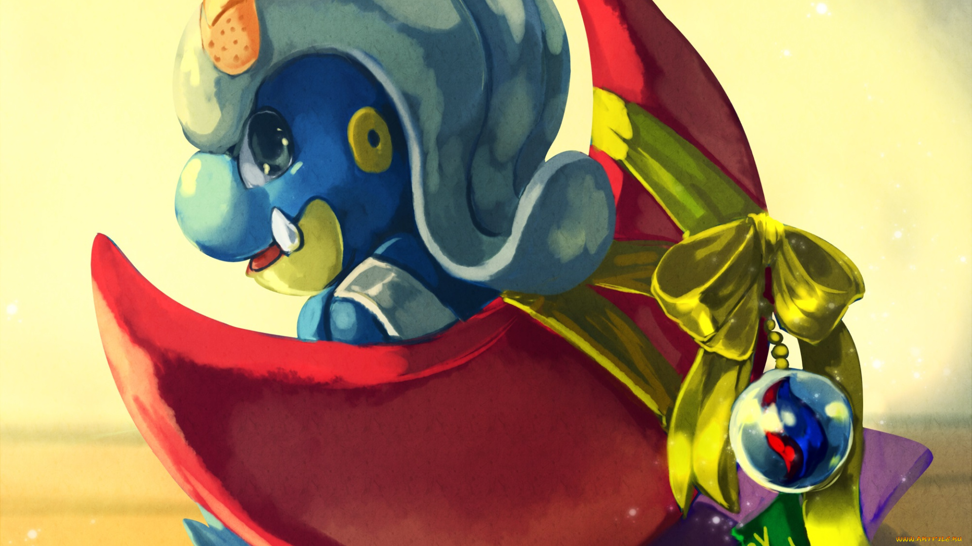 аниме, pokemon, колокольчик, взгляд, новый, год, арт, покемон, ленты, месяц, новогодний