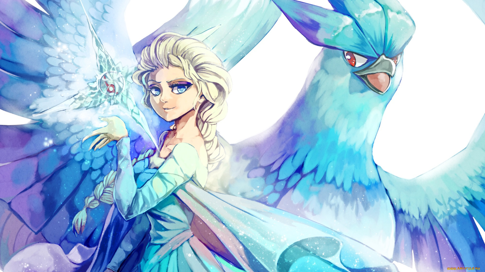 аниме, pokemon, покемон, покебол, девушка, арт