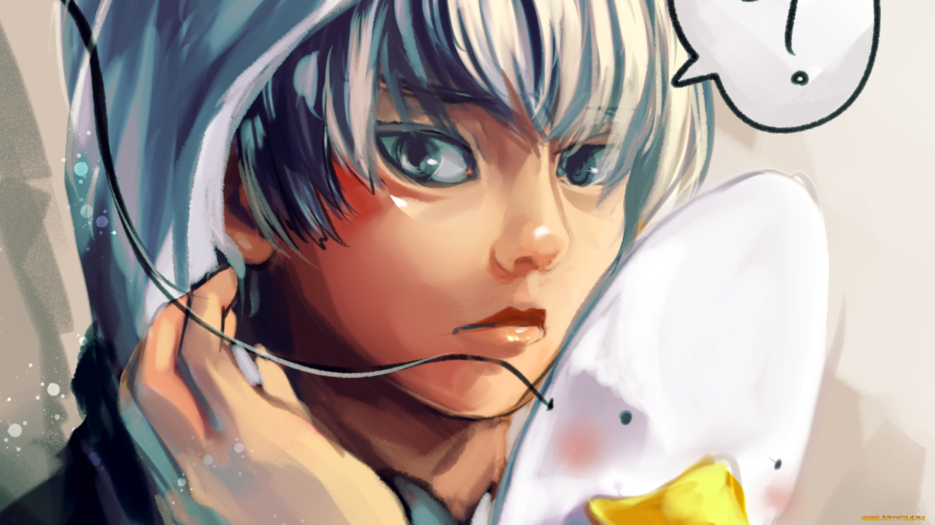 аниме, unknown, , другое, арт, портрет, маска, взгляд