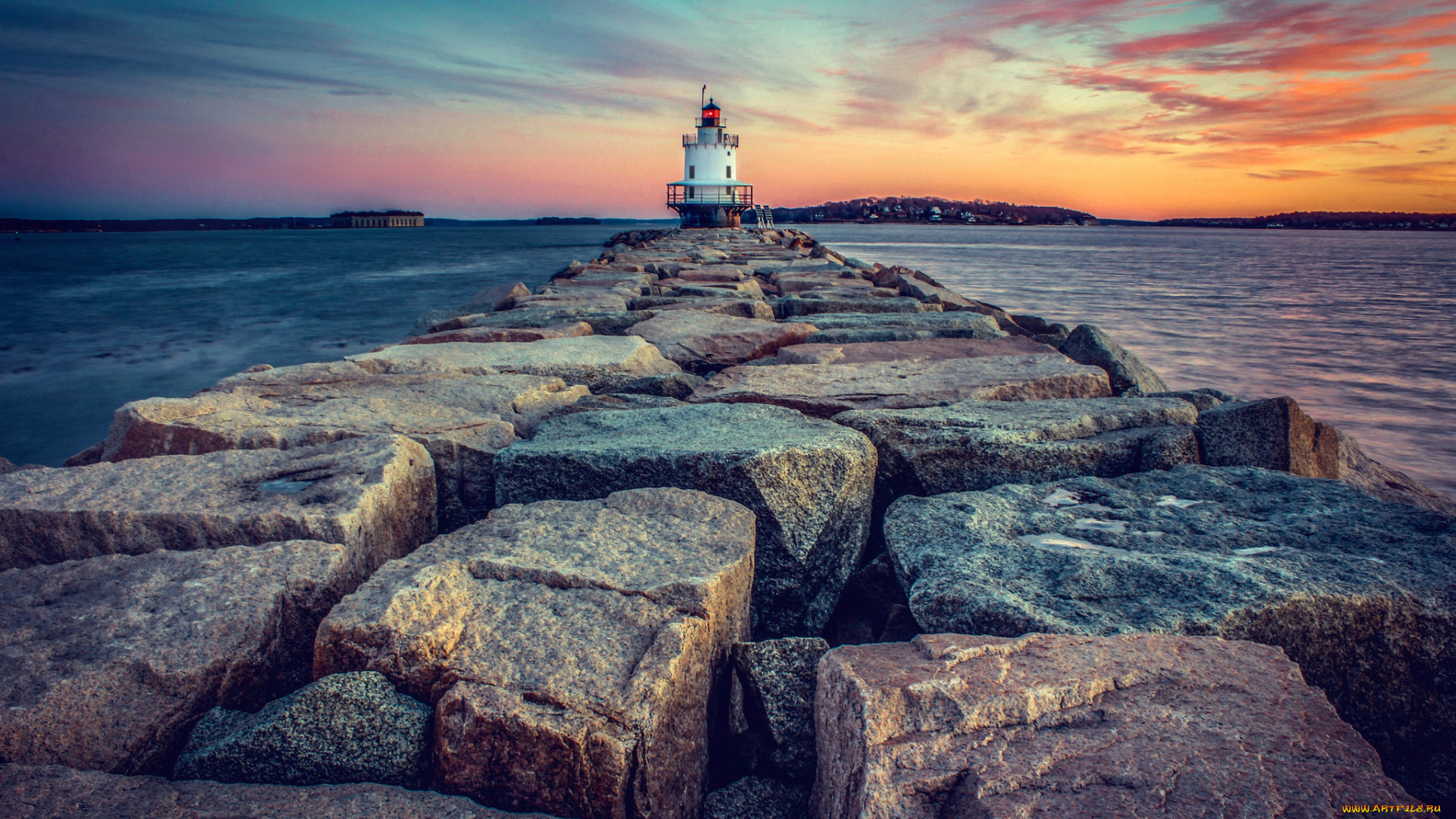 природа, маяки, побережье, маяк