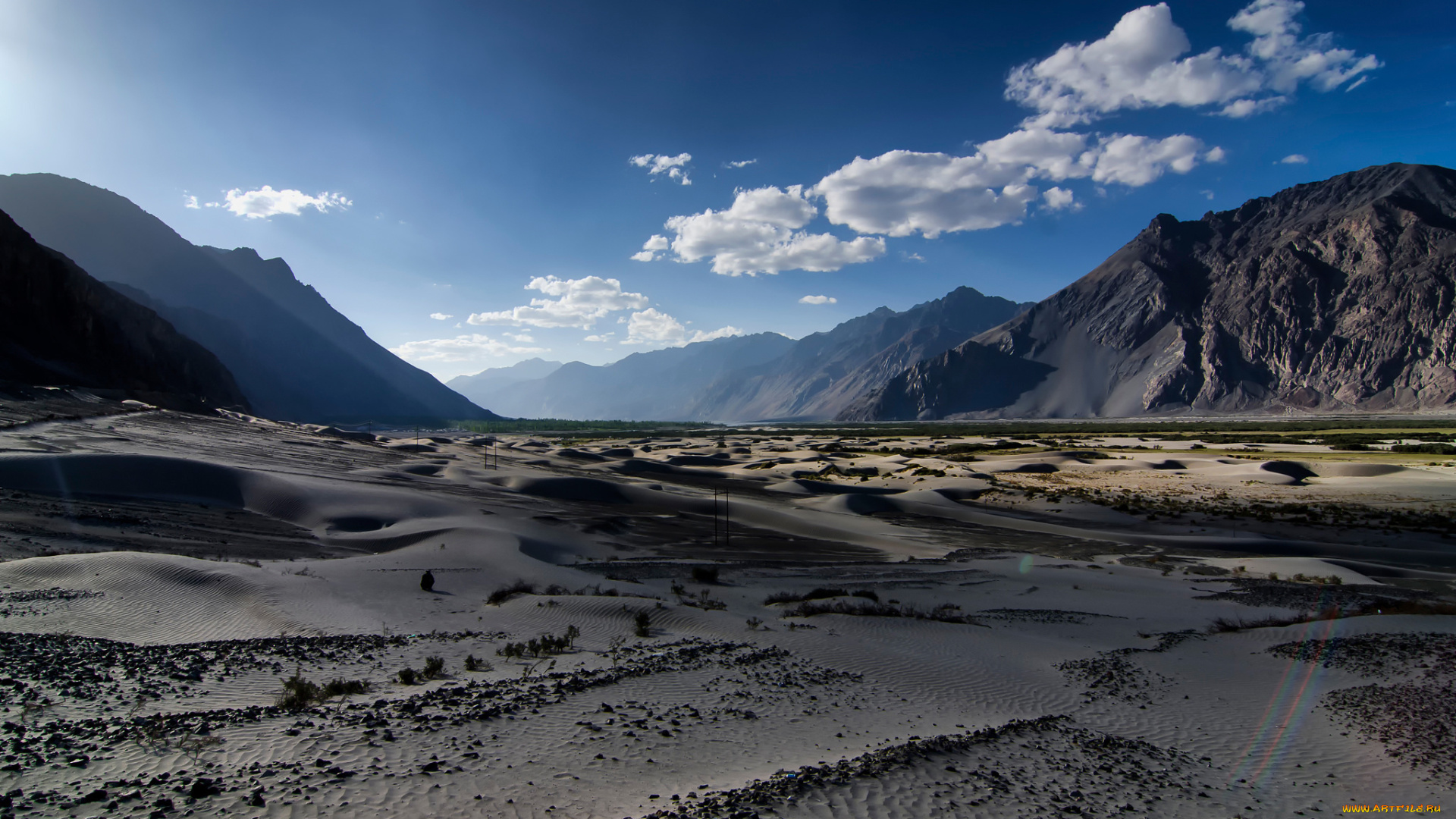 природа, пустыни, горы, песок, дюны, nubra, valley