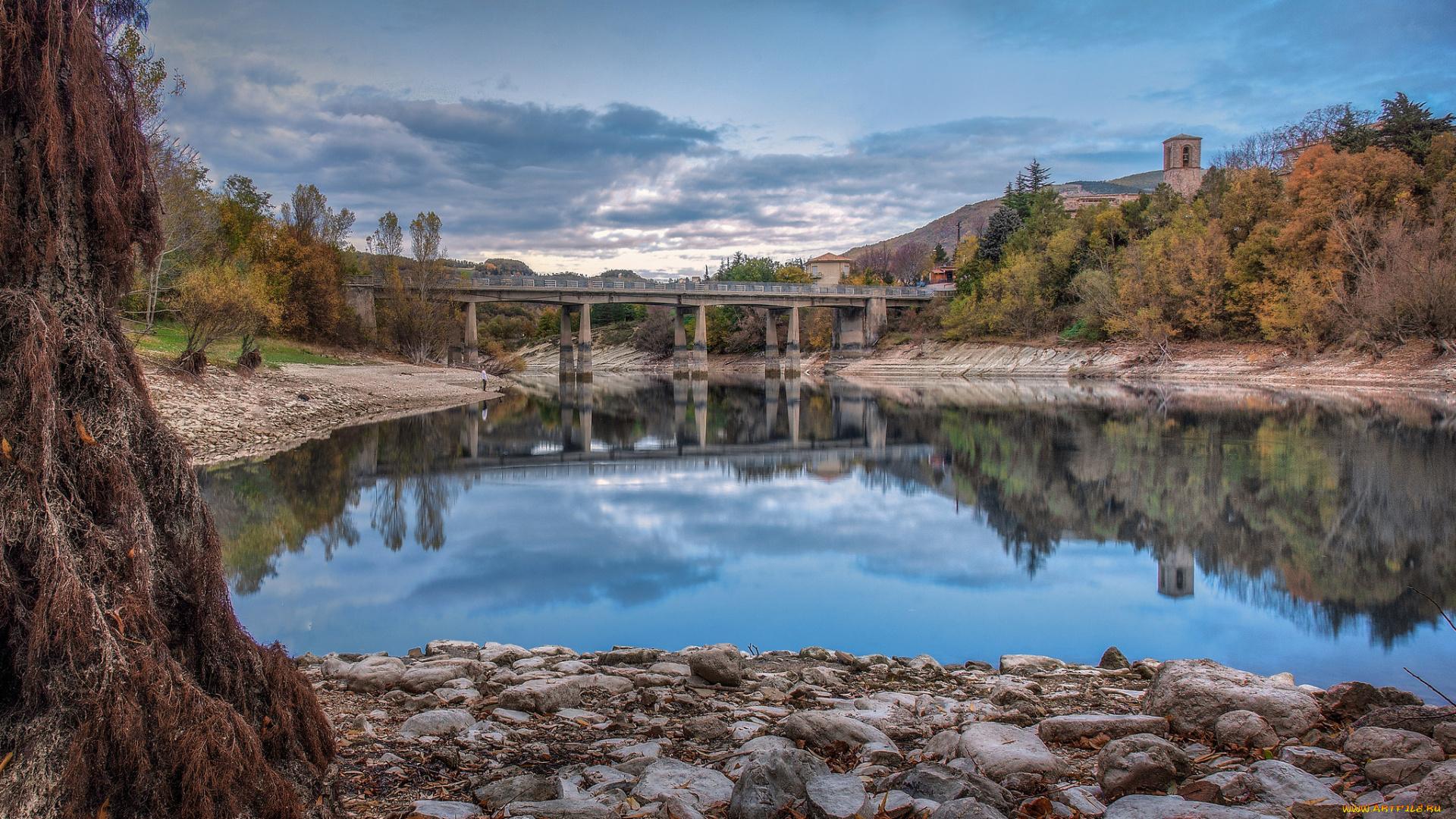 природа, реки, озера, лес, мост, река