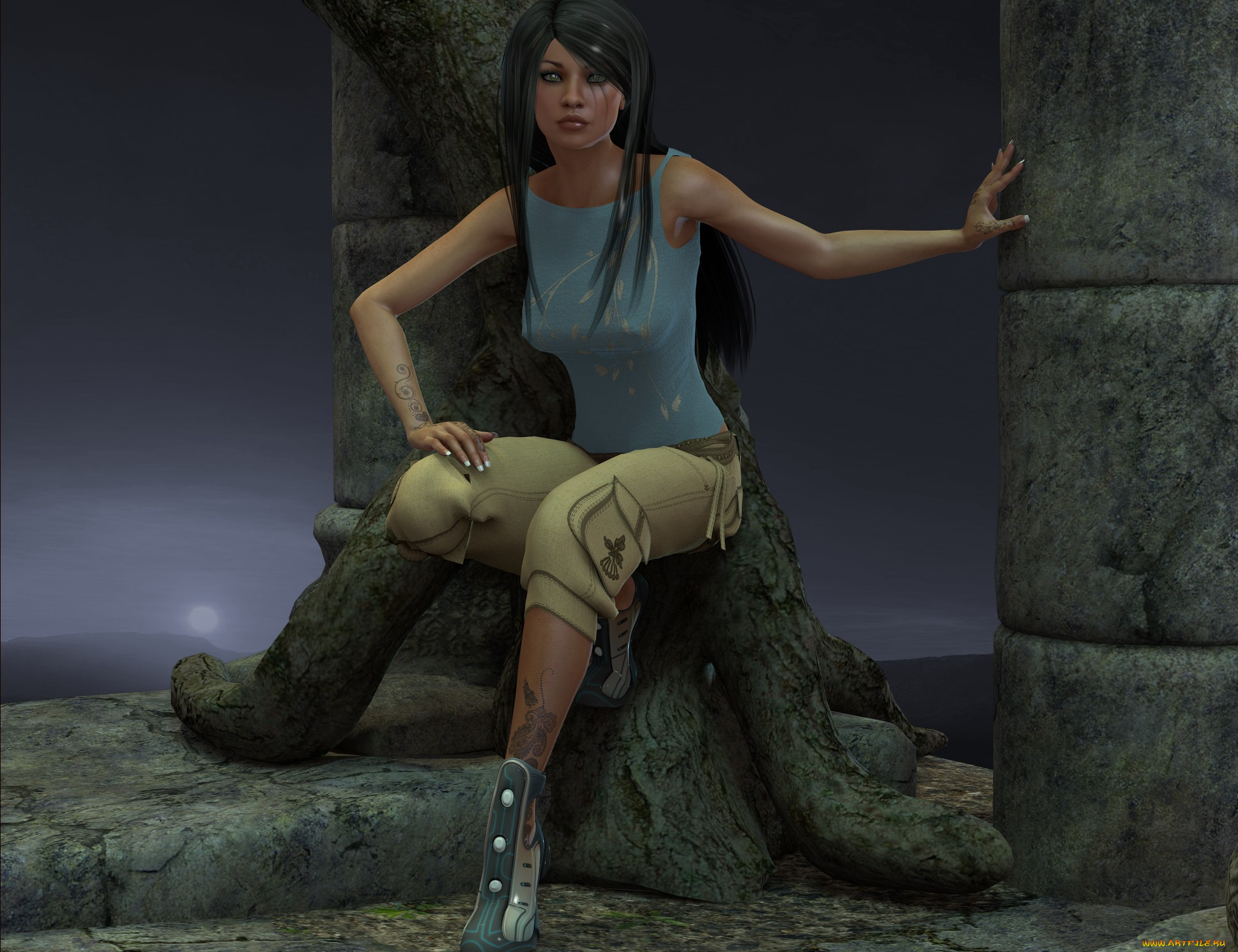 3д, графика, люди, , people, фон, взгляд, девушка