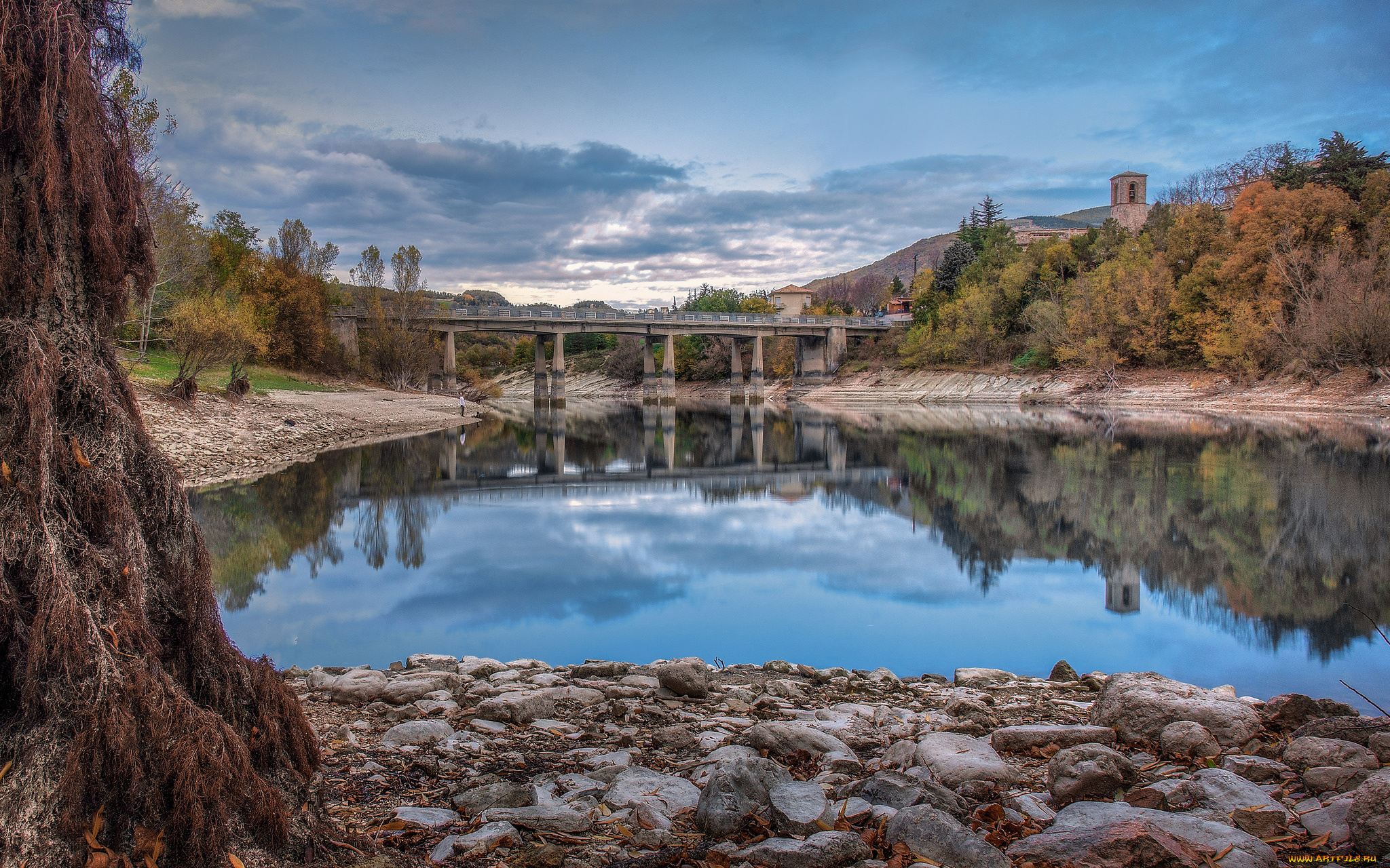 природа, реки, озера, лес, мост, река