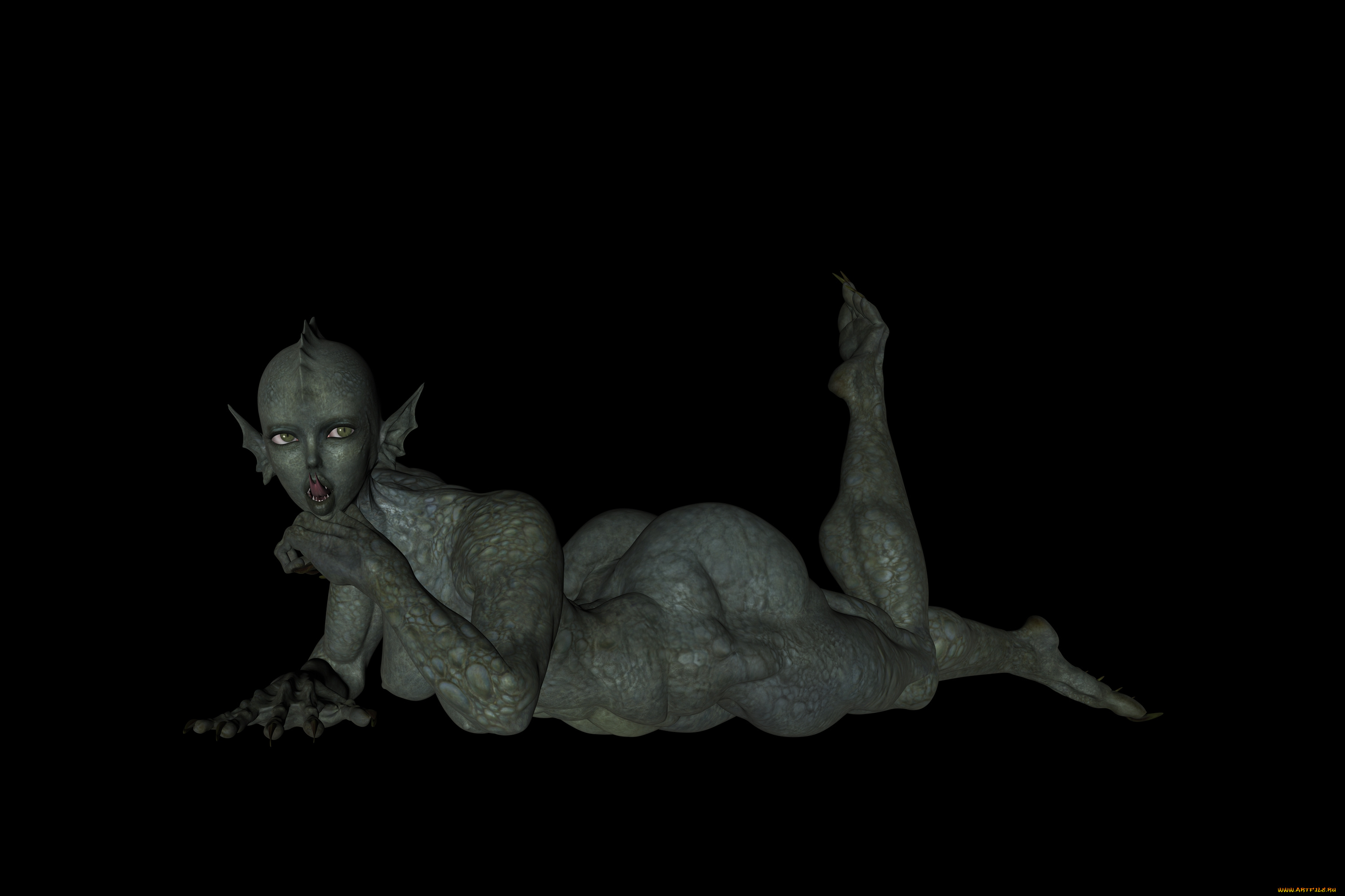 3д, графика, существа, , creatures, взгляд, фон