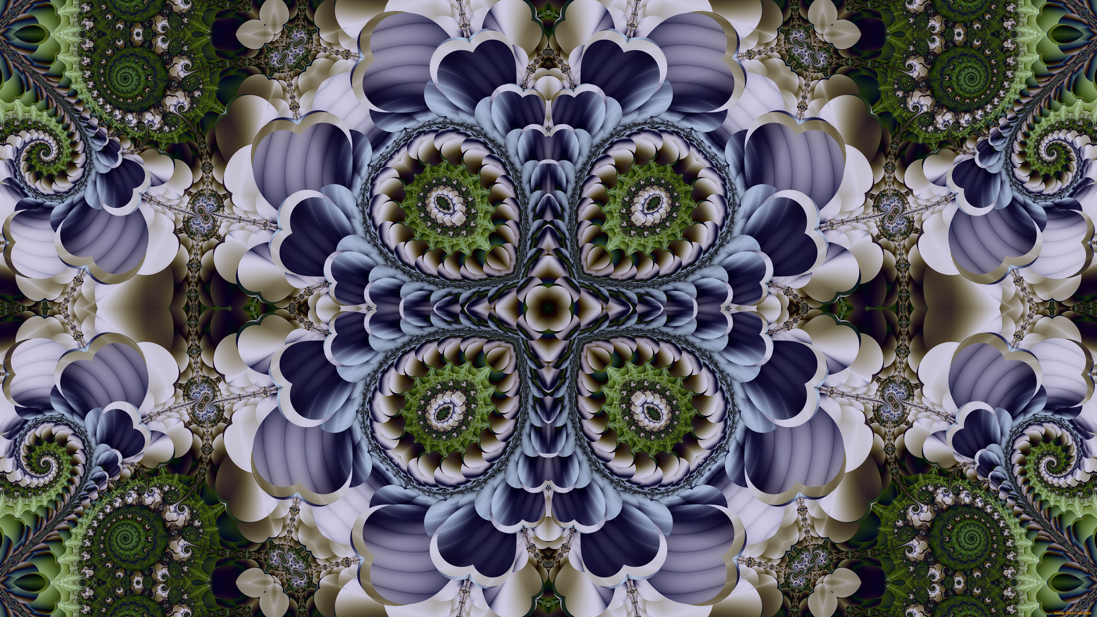 3д, графика, фракталы, , fractal, цвета, узор, фон