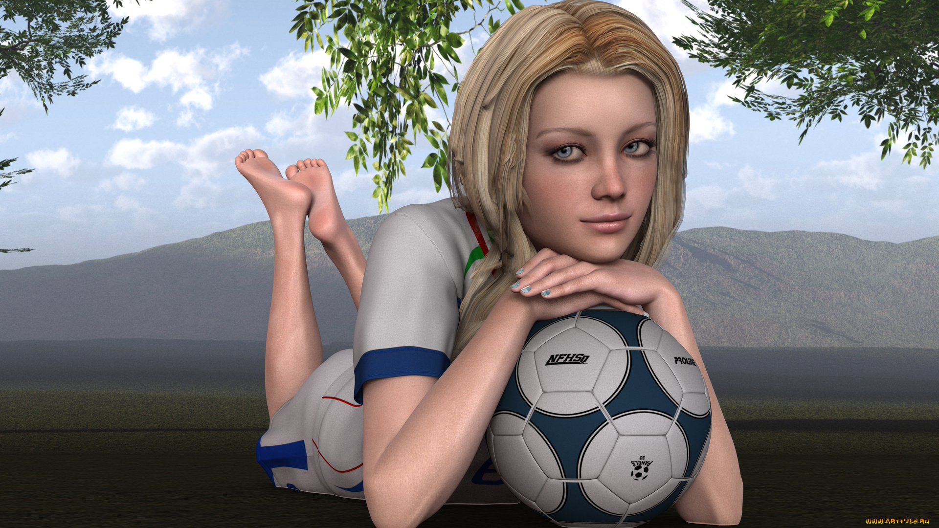 3д, графика, люди, , people, девушка, взгляд, фон