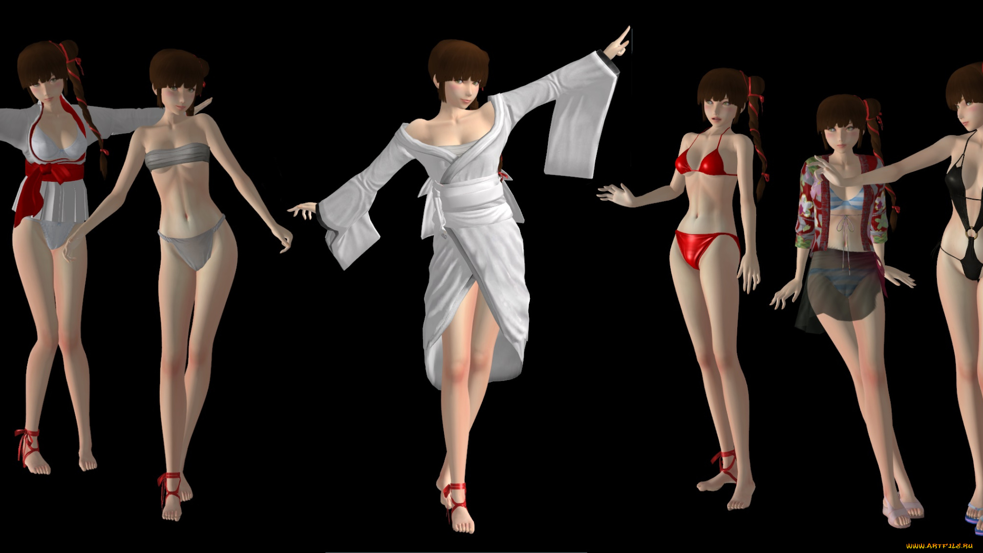 3д, графика, люди, , people, девушки, взгляд, фон