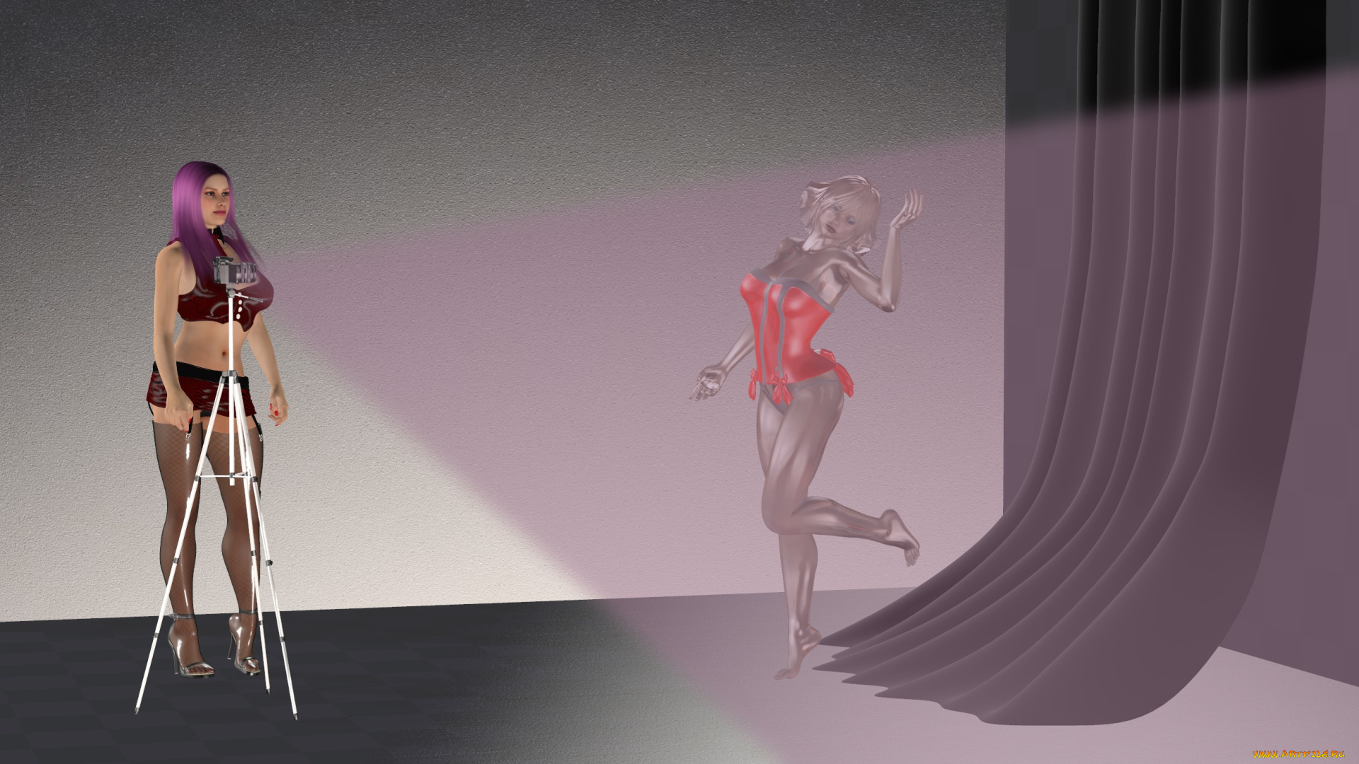 3д, графика, люди, , people, взгляд, девушки, фон