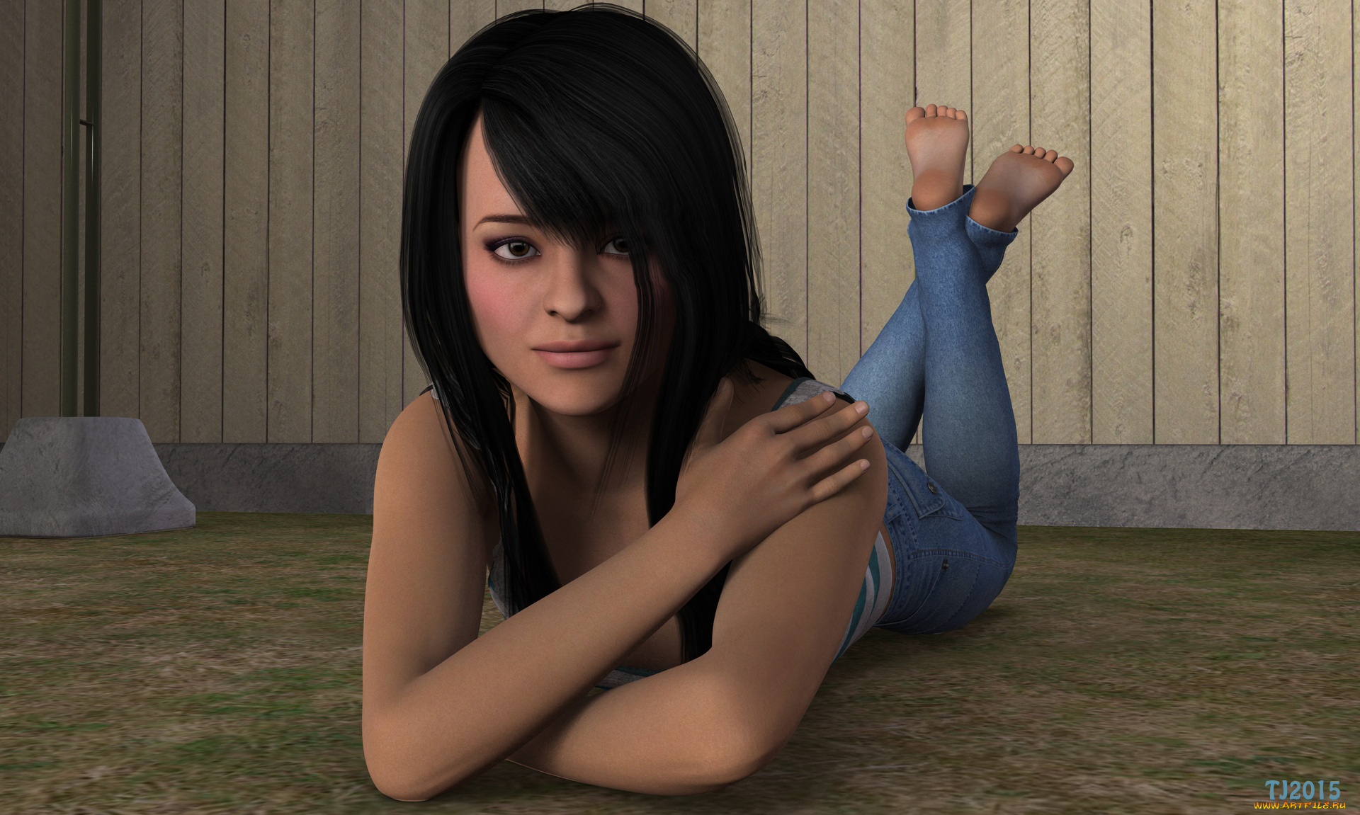 3д, графика, люди, , people, девушка, взгляд, фон