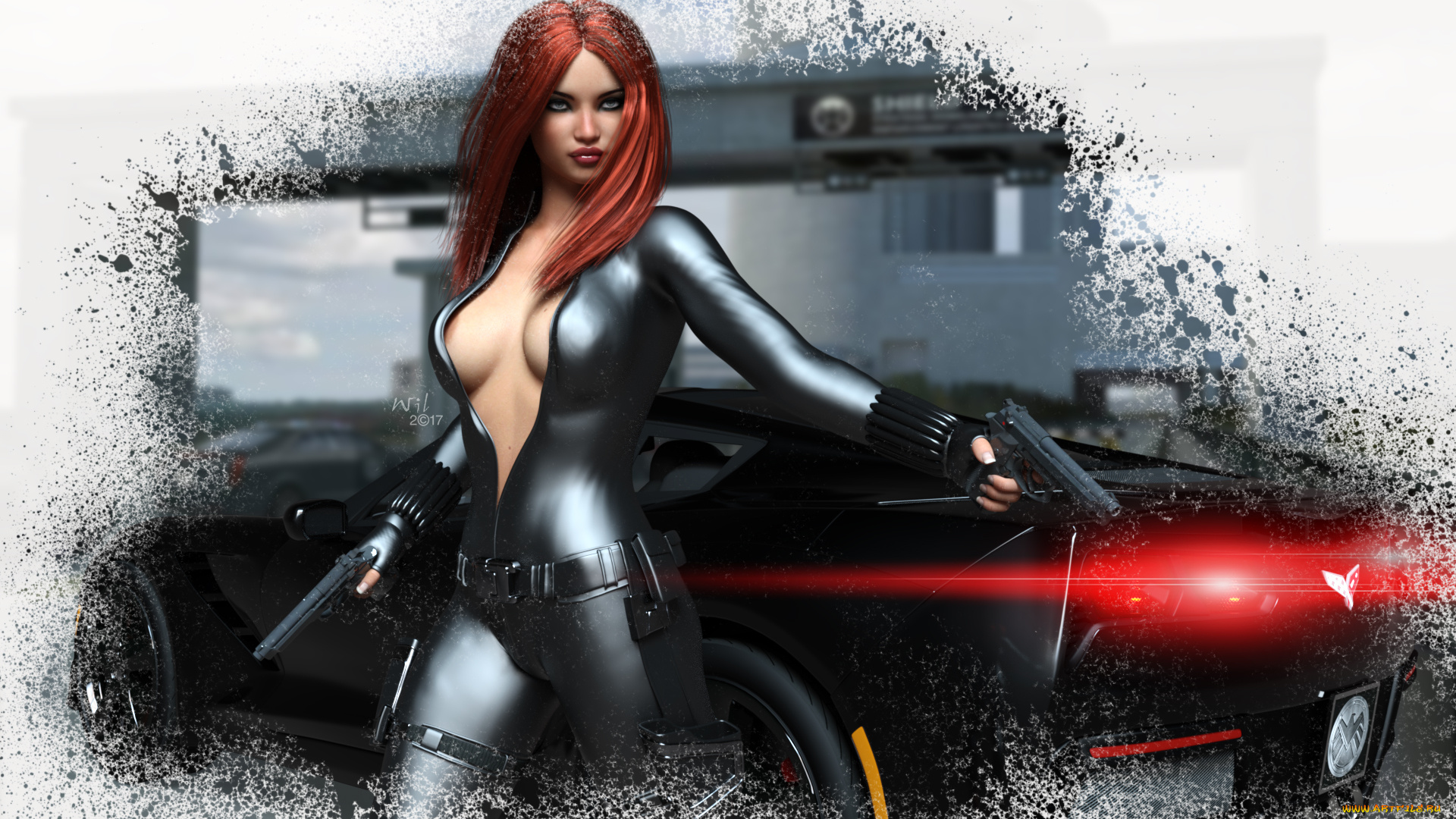 3д, графика, фантазия, , fantasy, девушка, взгляд, фон